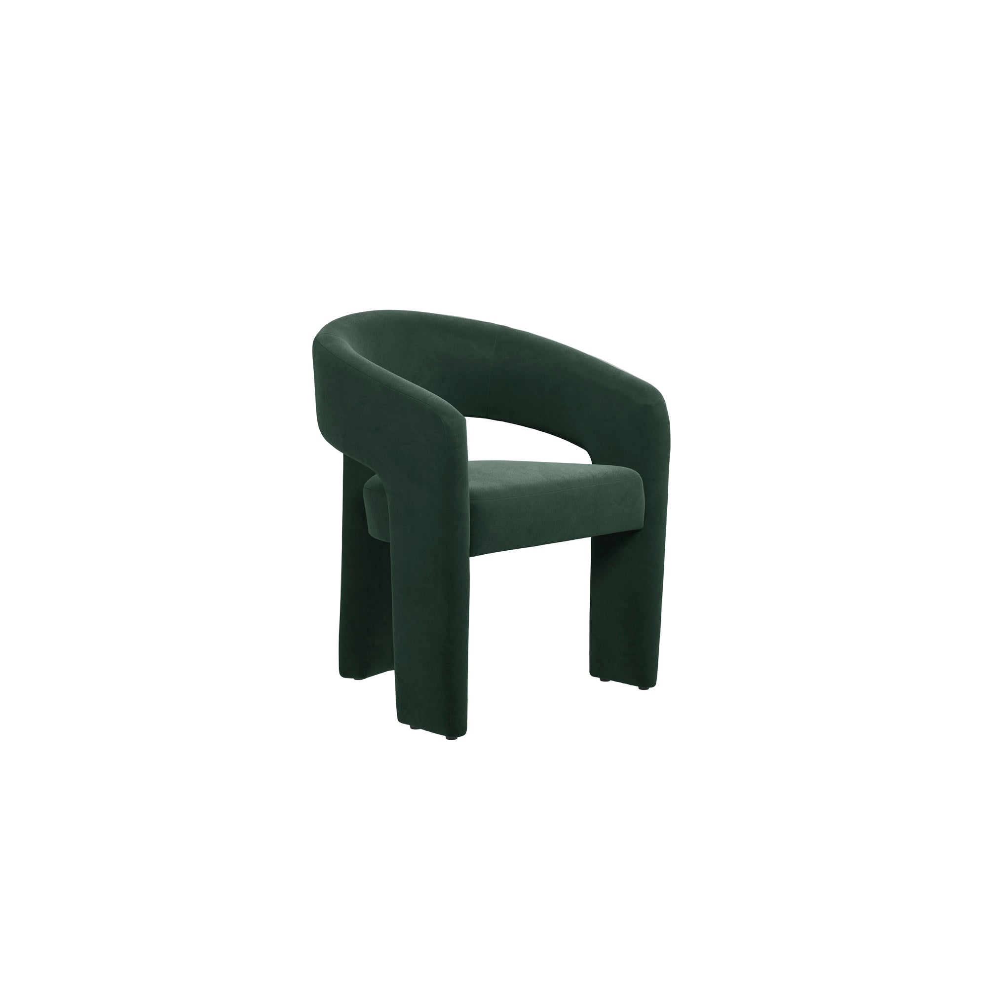 Modern Green velvet armchair