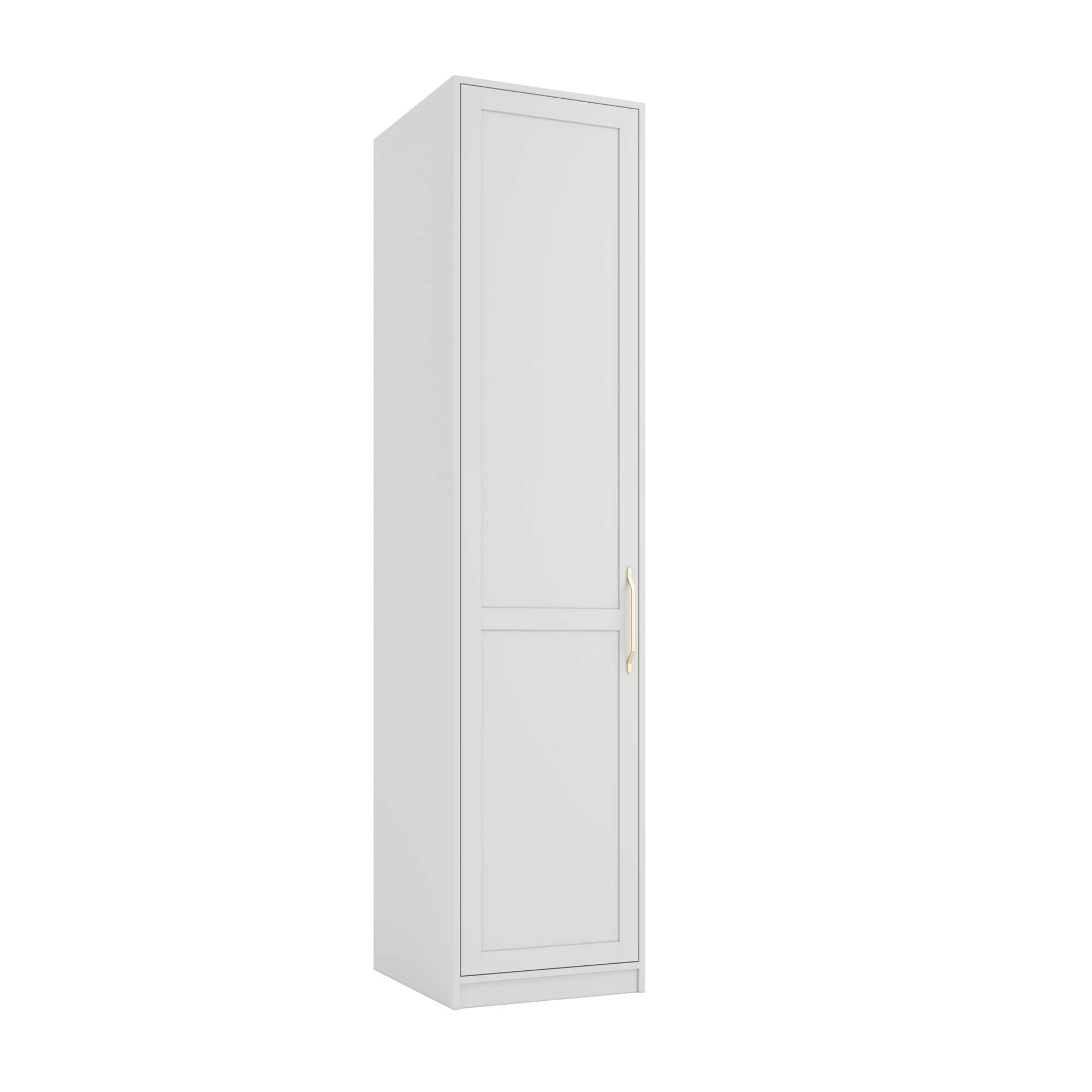 Aspen White 1 Door Wardrobe