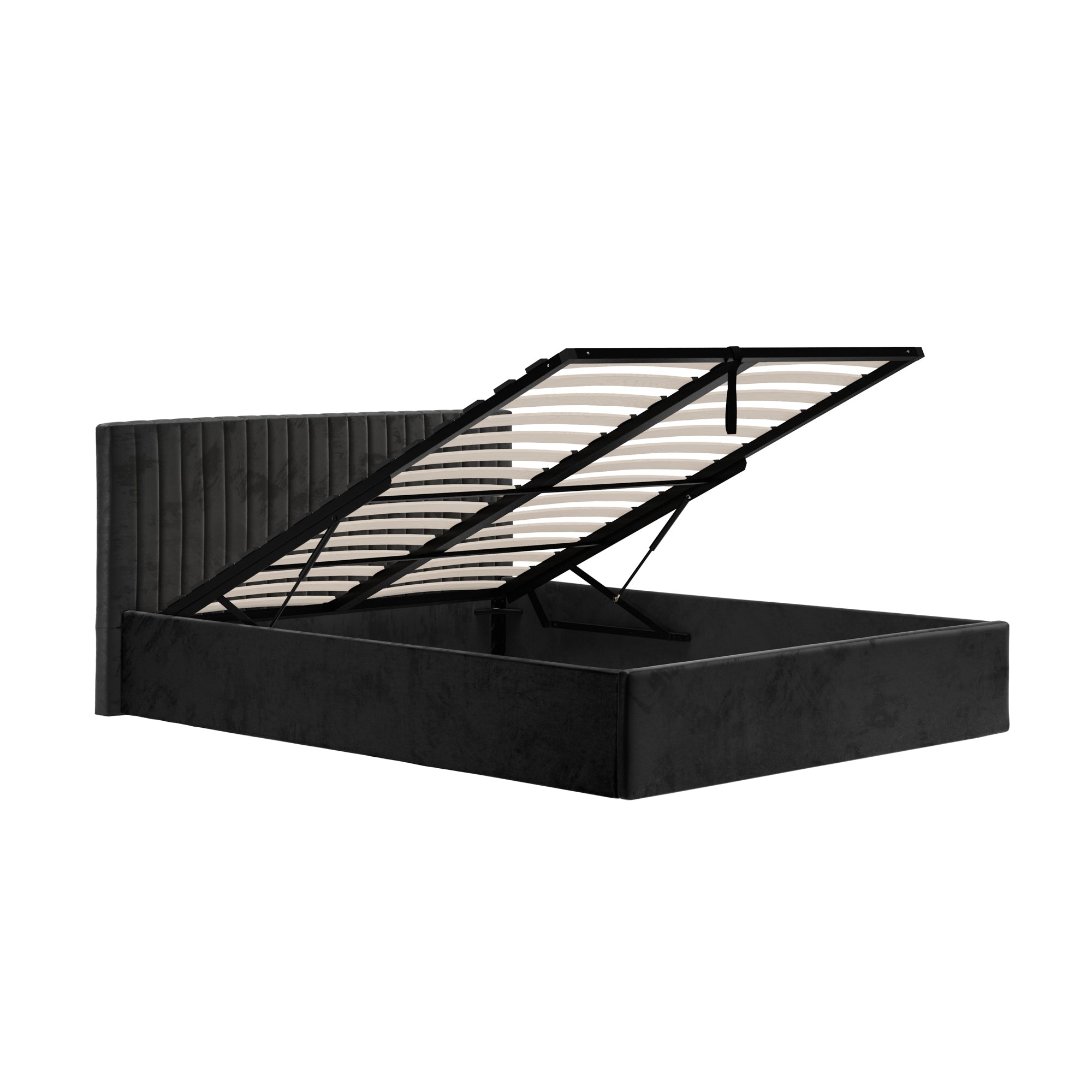 Vienna Black Ottoman Double Bed