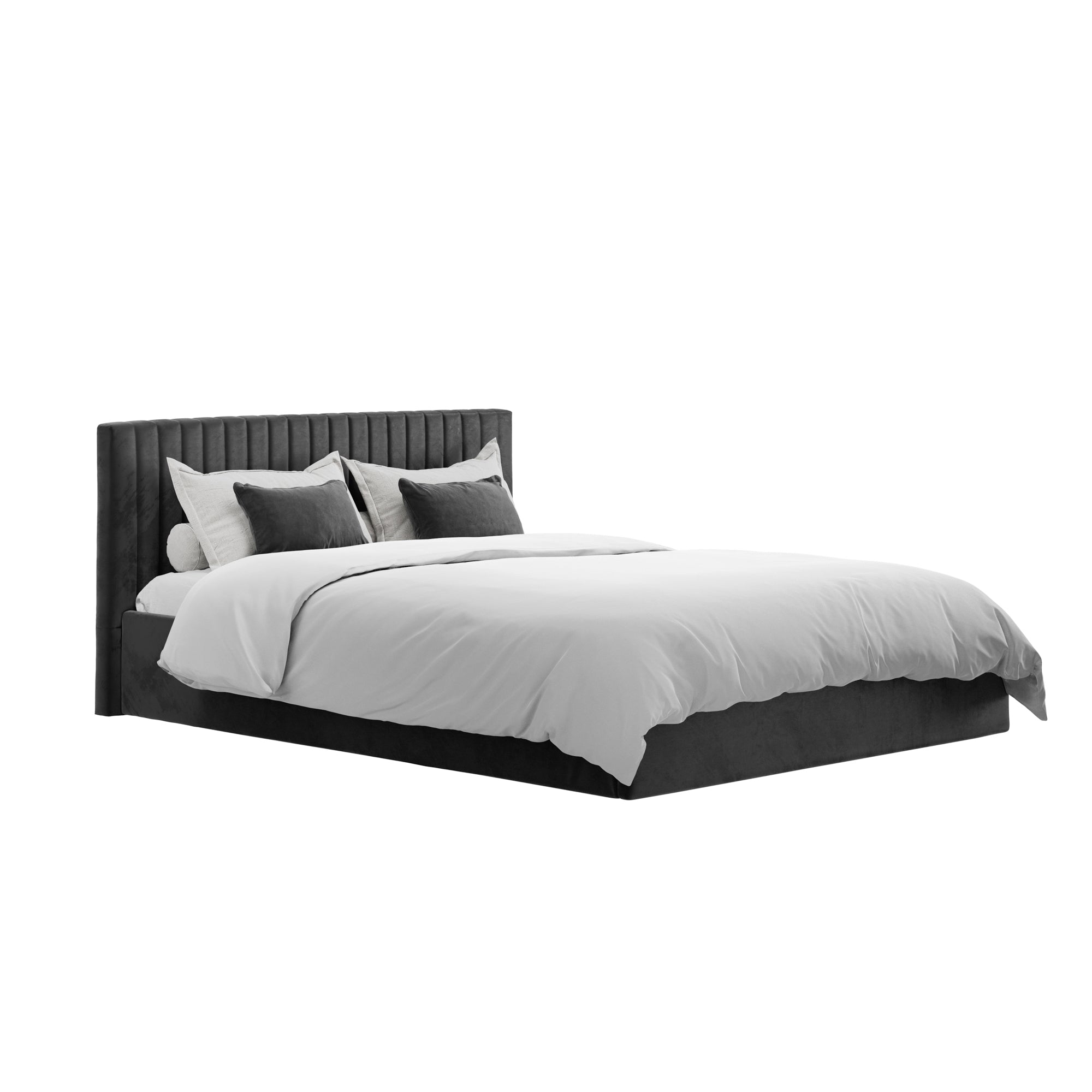 Vienna Black Ottoman King Size Bed