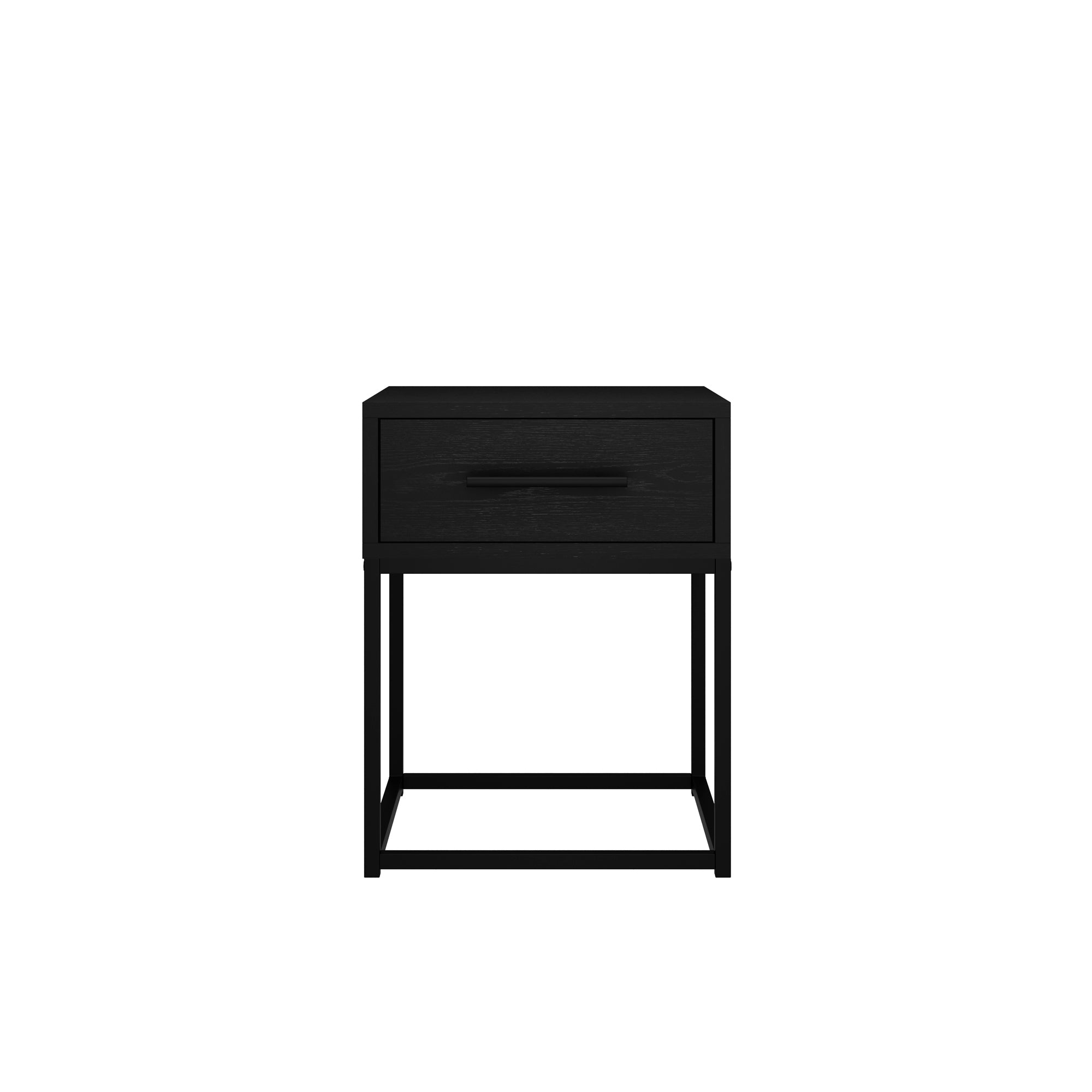 Barnes Matte Black Bedside Cabinet