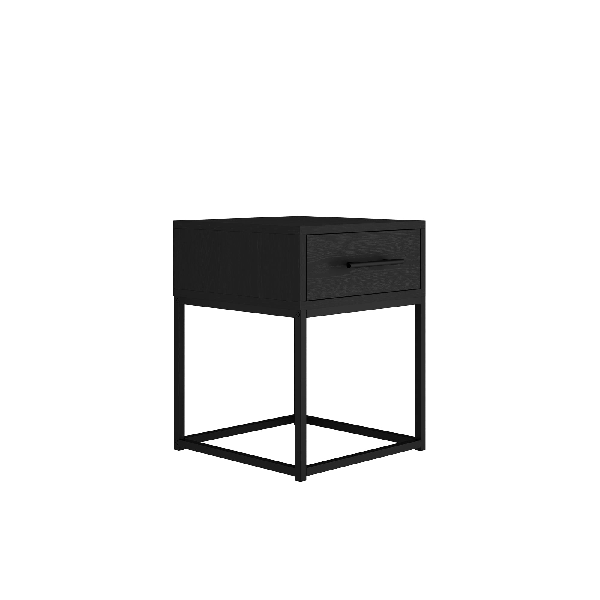 Barnes Matte Black Bedside Cabinet