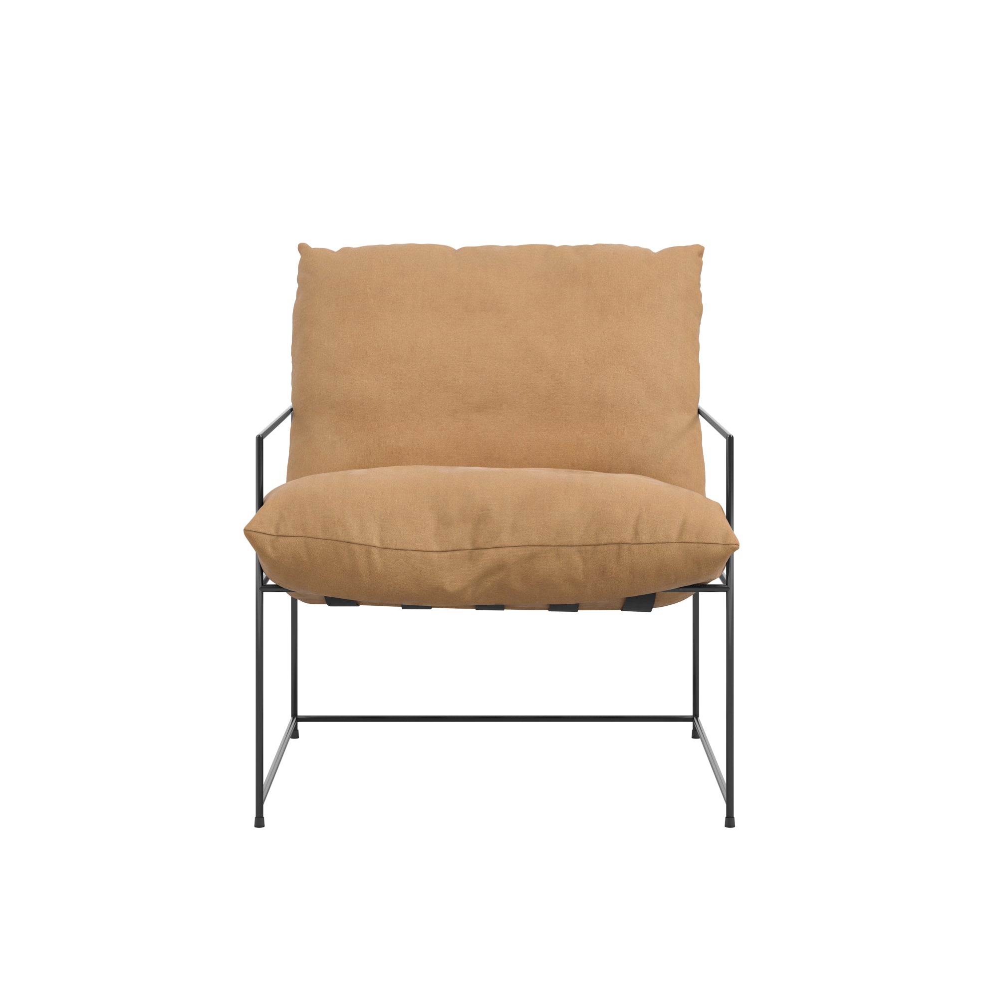 Modern brown accent chair