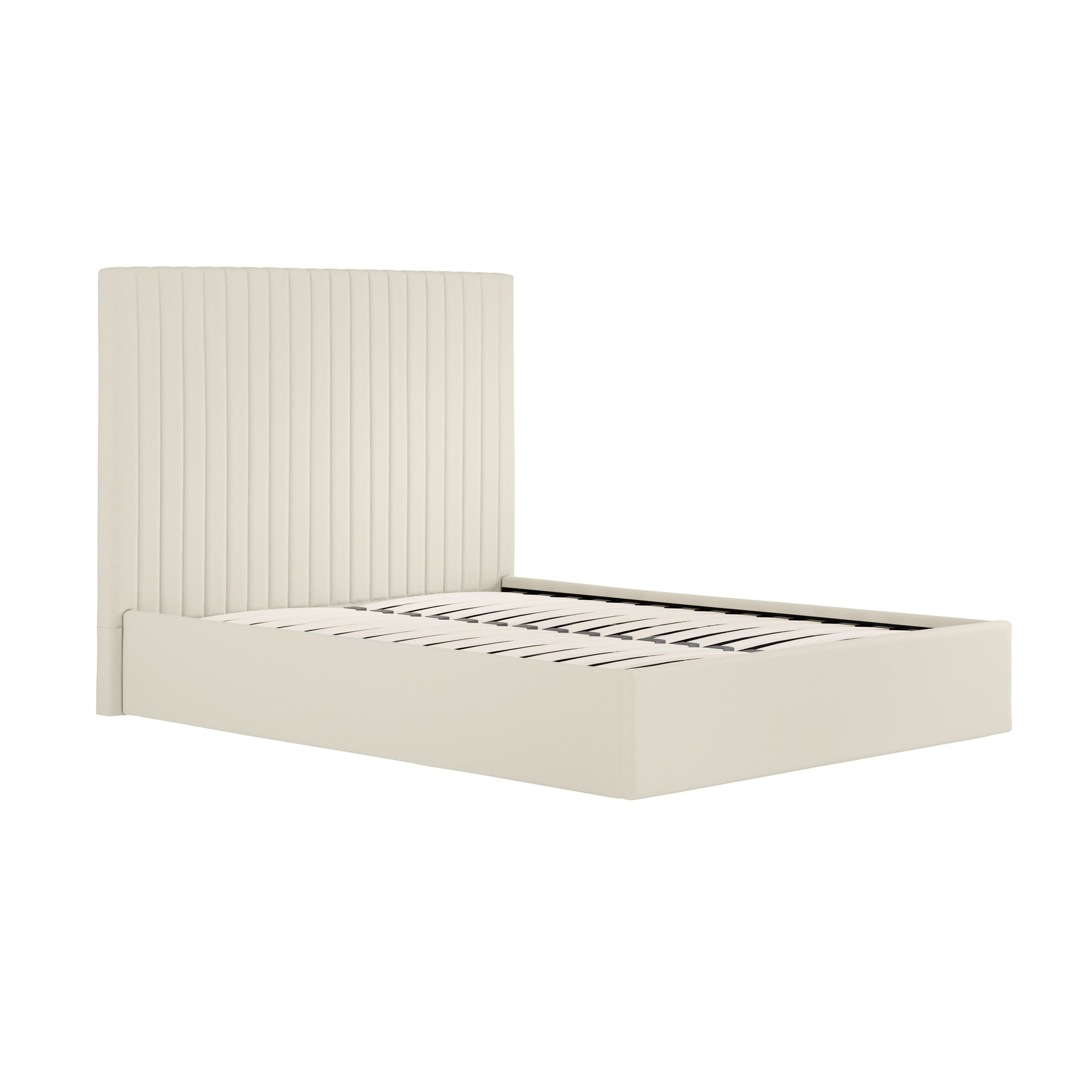 Vienna Milk Tall Ottoman Double Bed