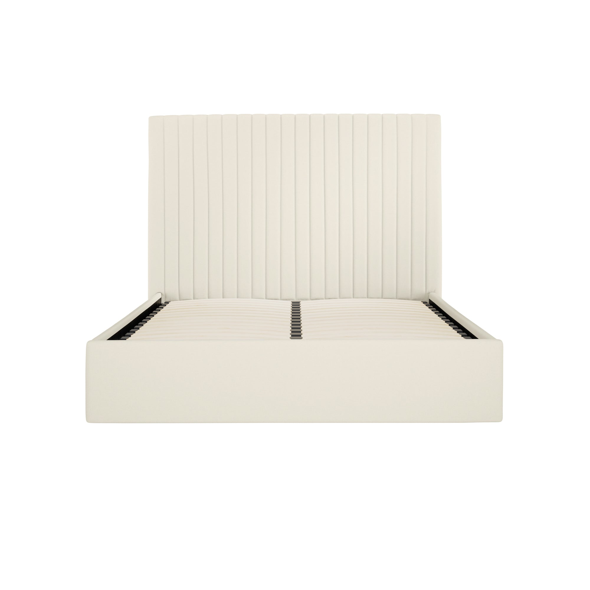 Vienna Milk Tall Ottoman King Size Bed