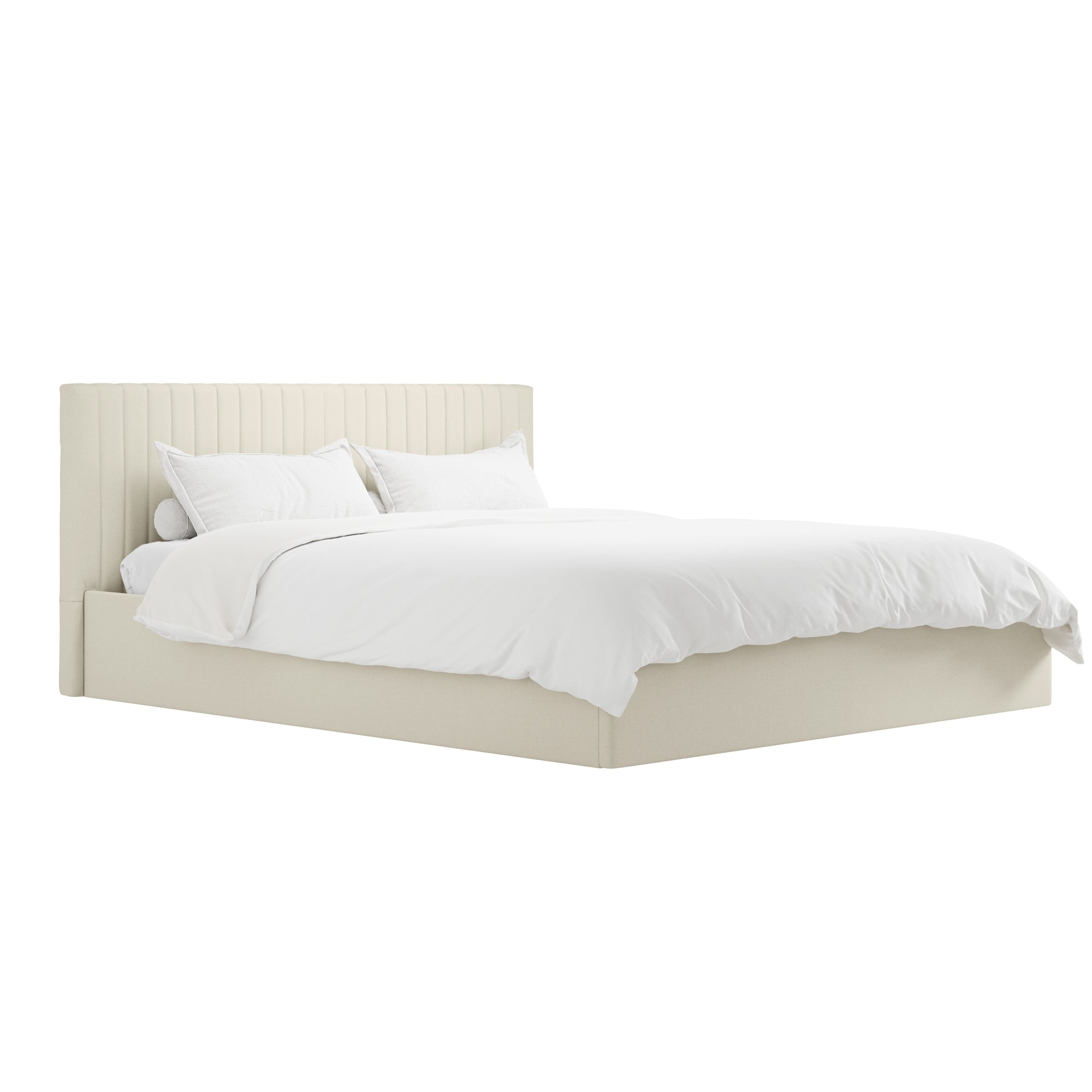 Vienna Milk Ottoman Super King Size Bed