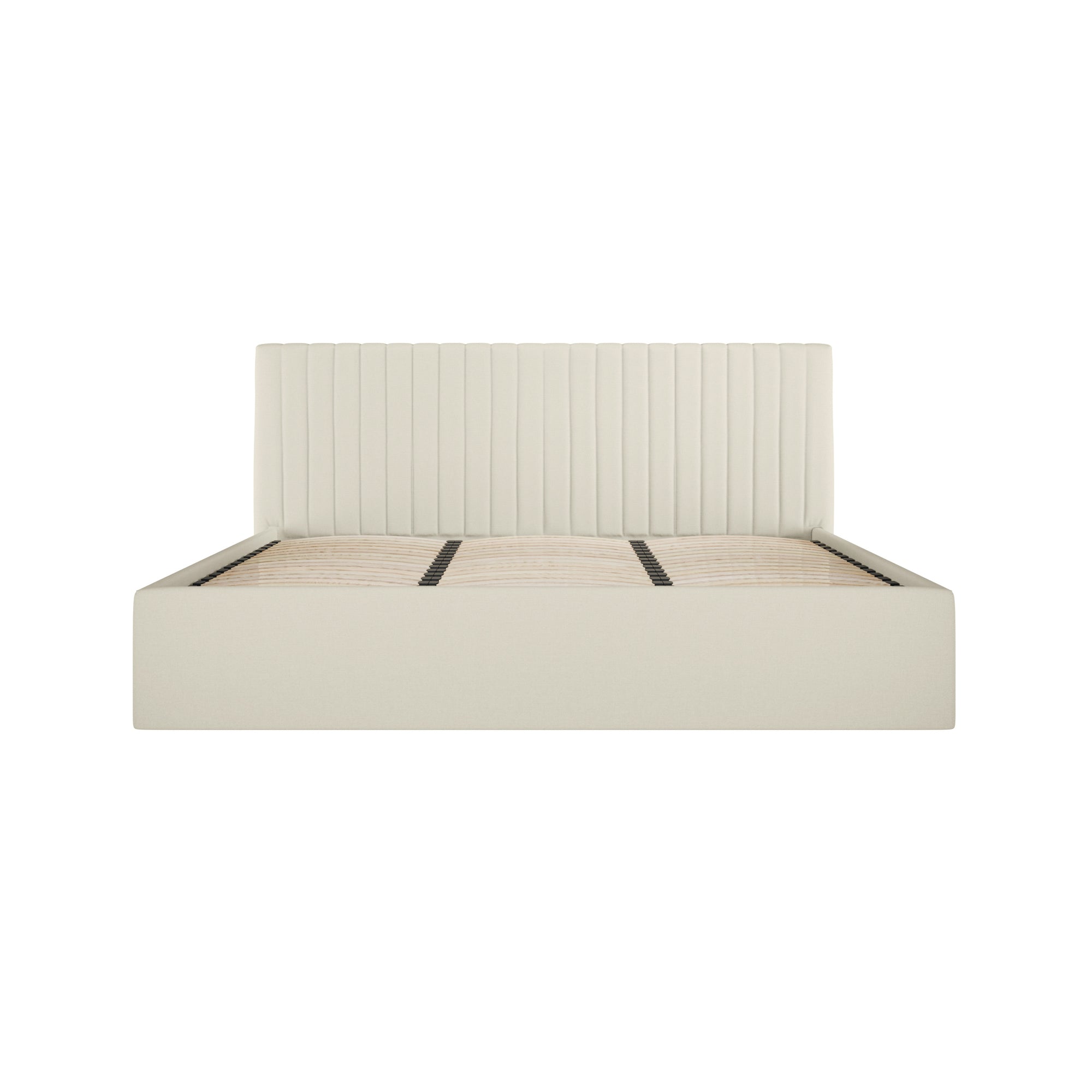 Vienna Milk Ottoman Super King Size Bed