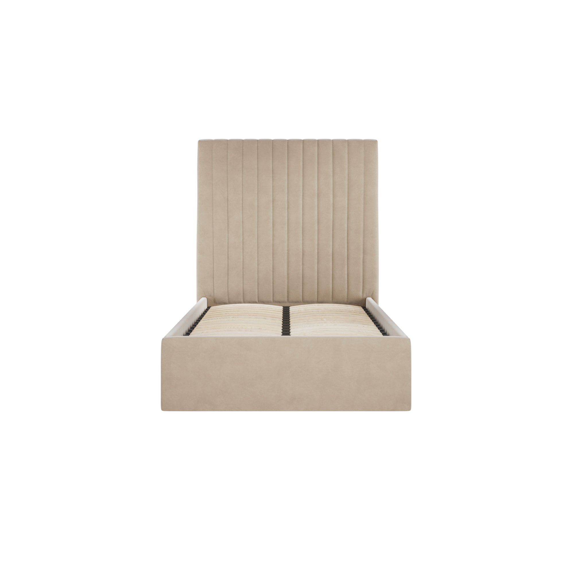 Vienna Beige Tall Ottoman Single Bed