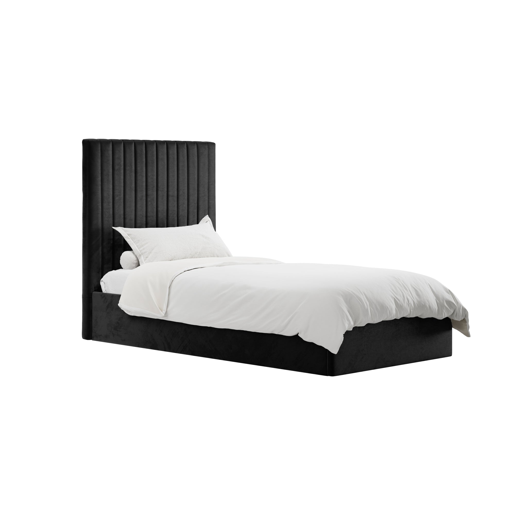 Vienna Black Tall Ottoman Single Bed