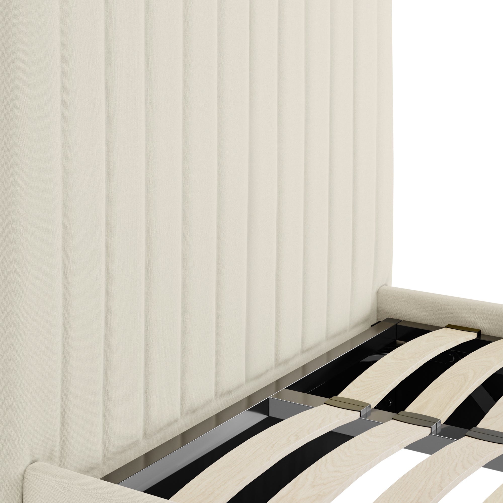 Vienna Milk Tall Ottoman Single Bed
