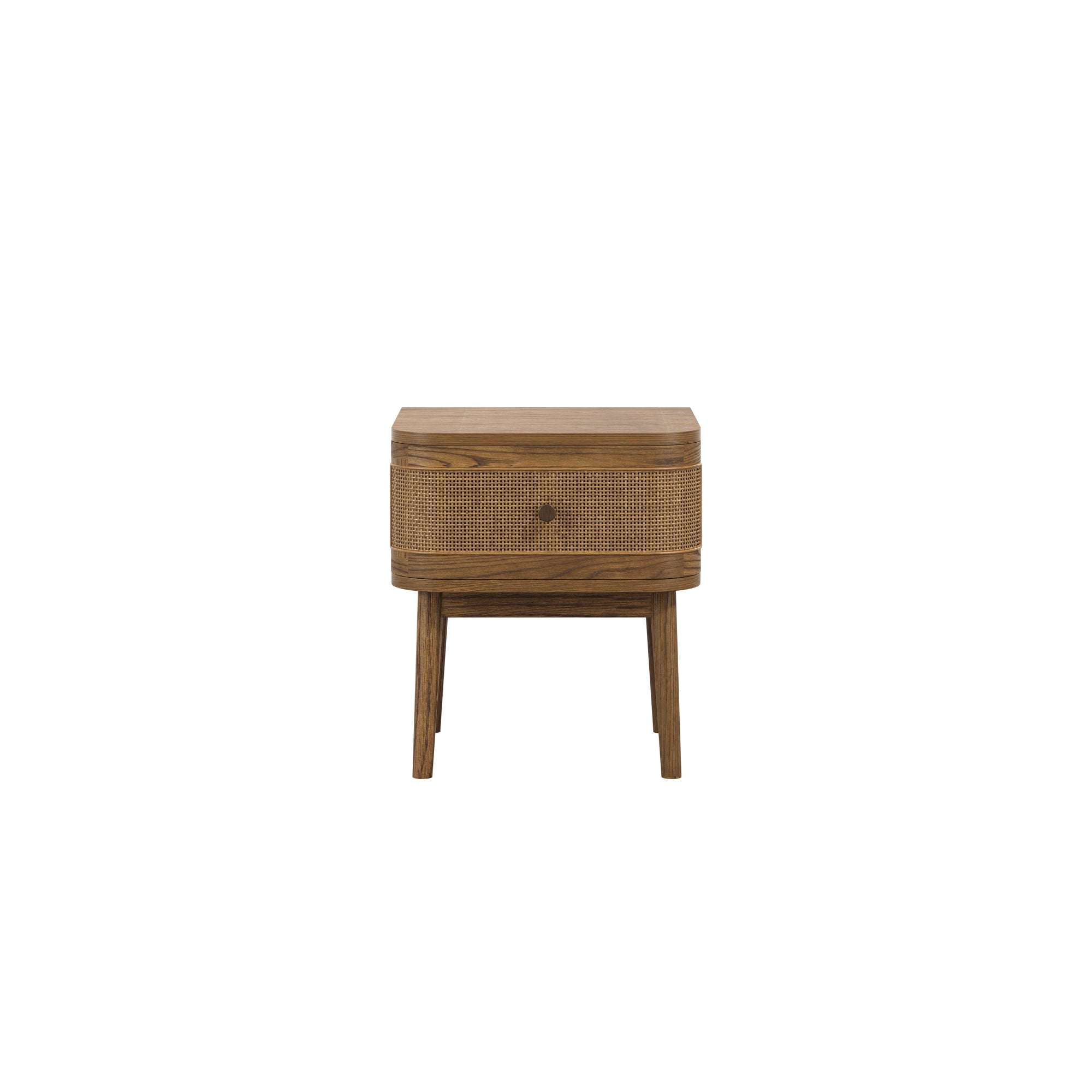 Small contemporary wooden bedside table
