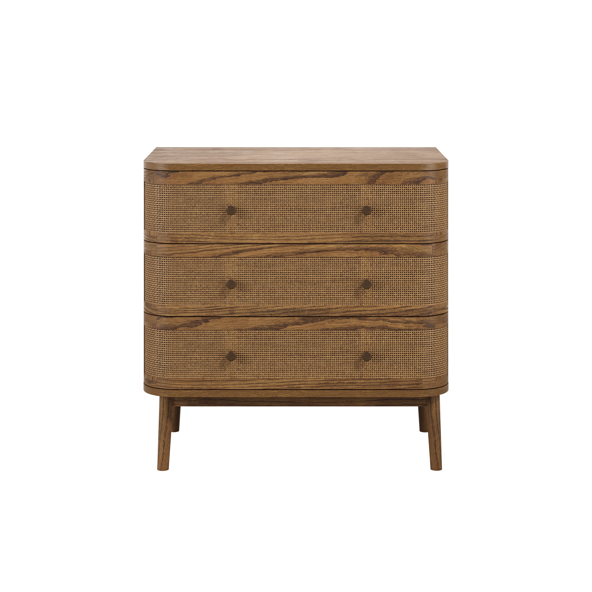 Small contemporary wooden dressing chest of drawers