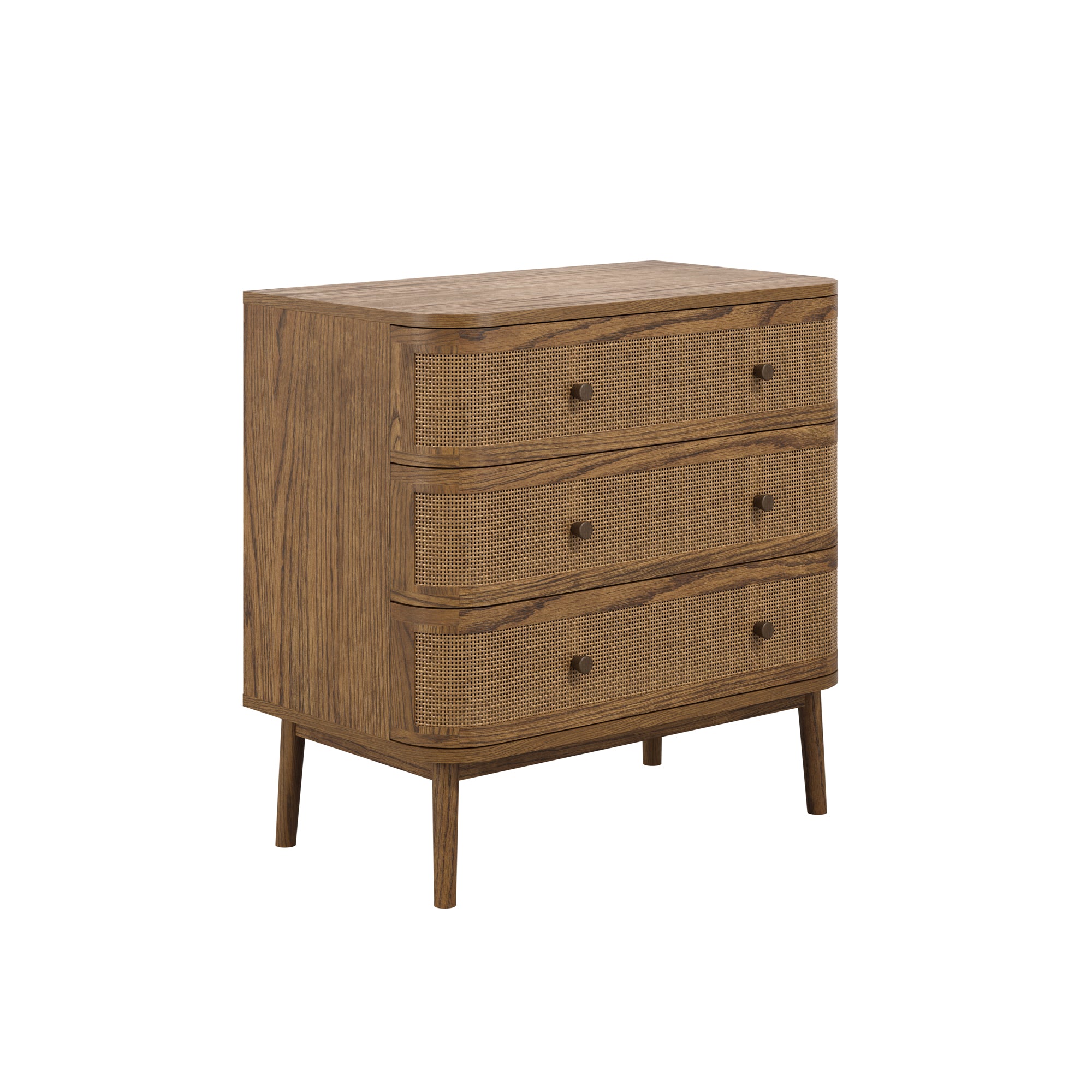 Small contemporary wooden dressing chest of drawers