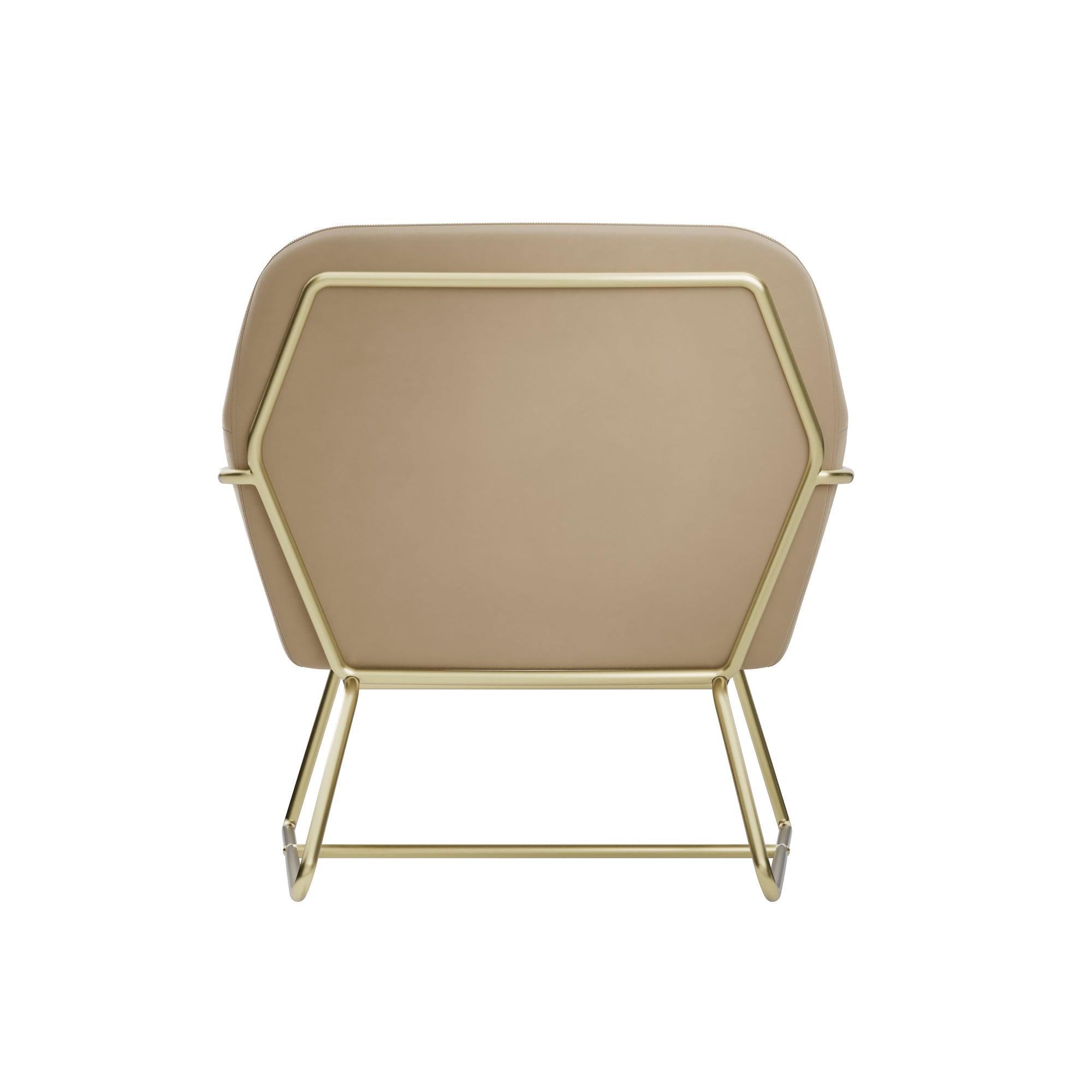 Chelsea Armchair Beige Velvet / Brushed Gold