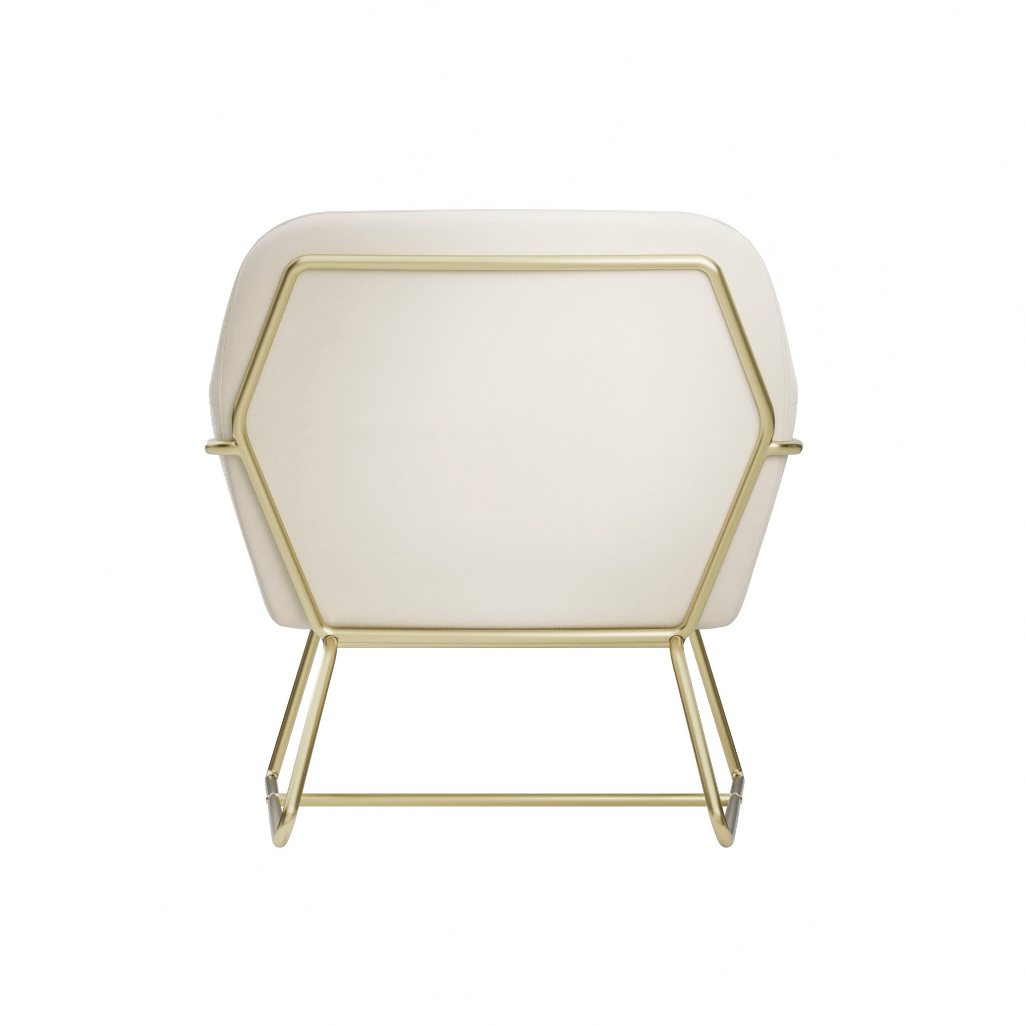 Chelsea Armchair Cream Velvet / Brushed Gold