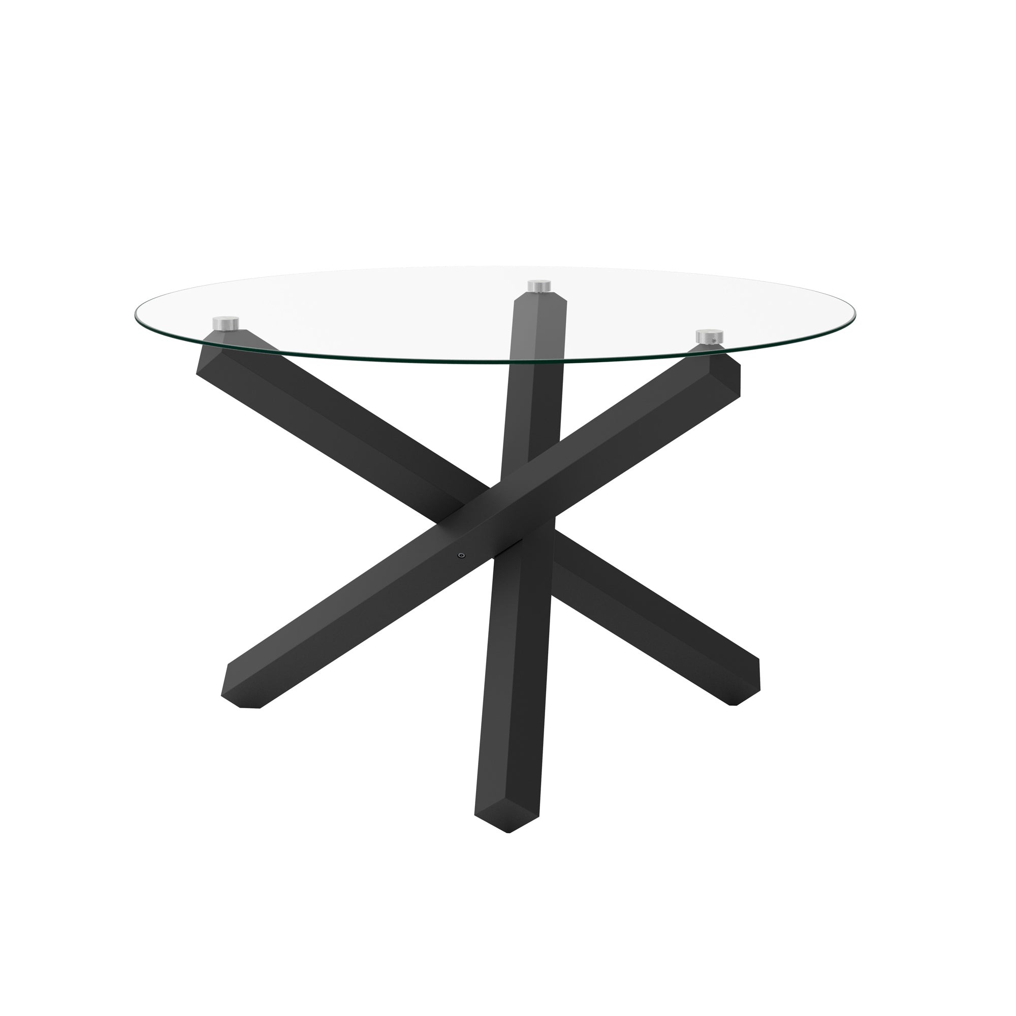 Costes Clear / Black Dining Table