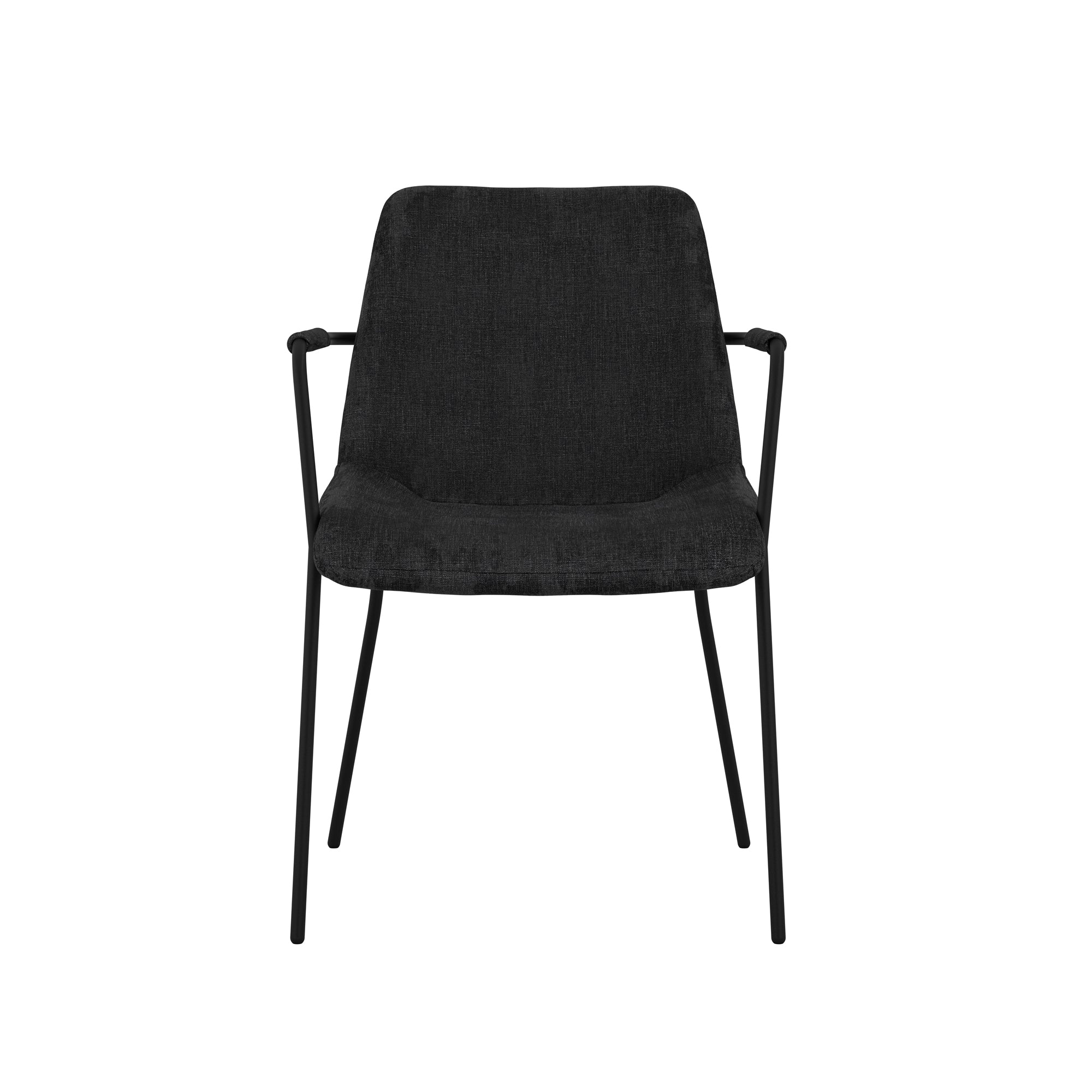 Monte Black / Black / Arms Dining Chair