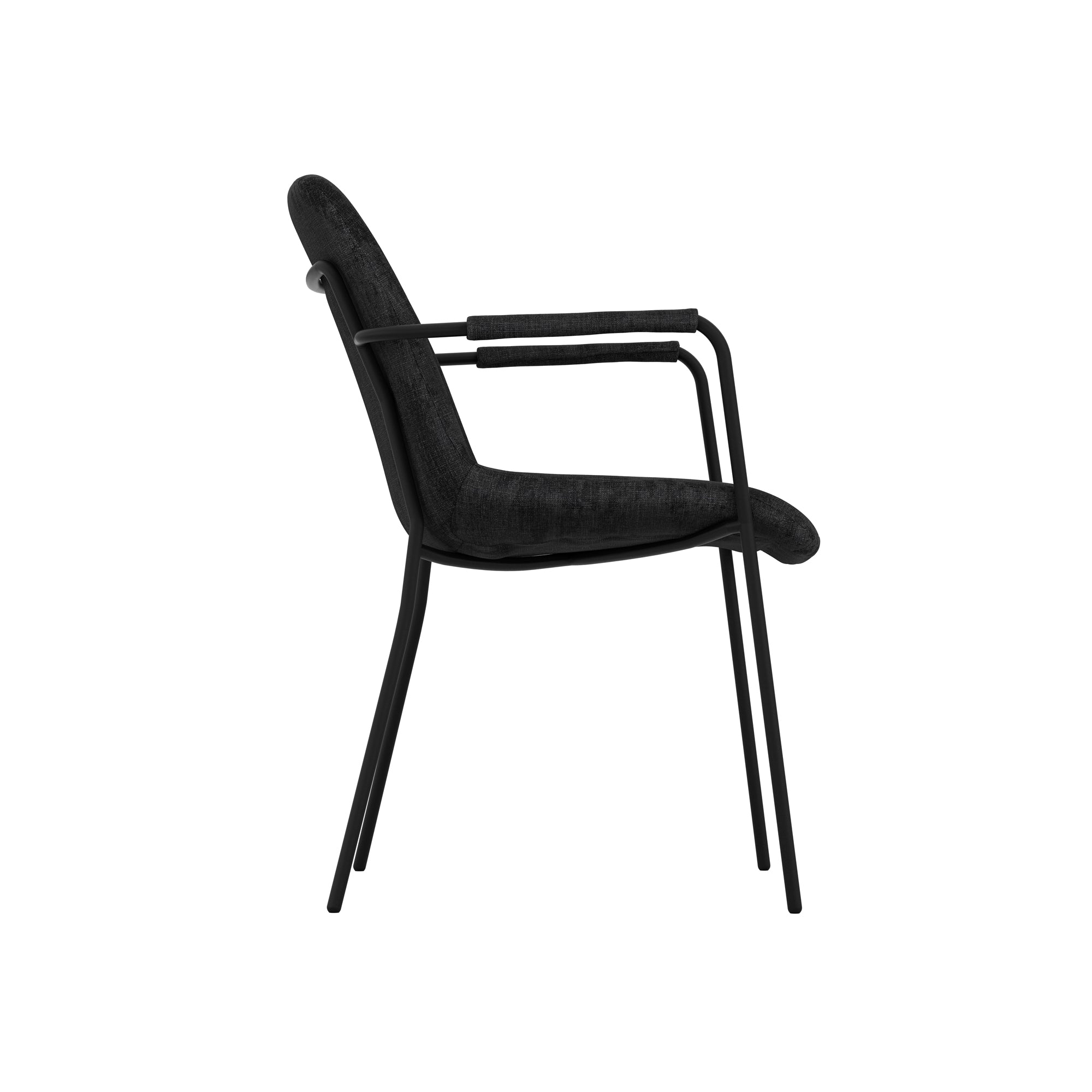 Monte Black / Black / Arms Dining Chair