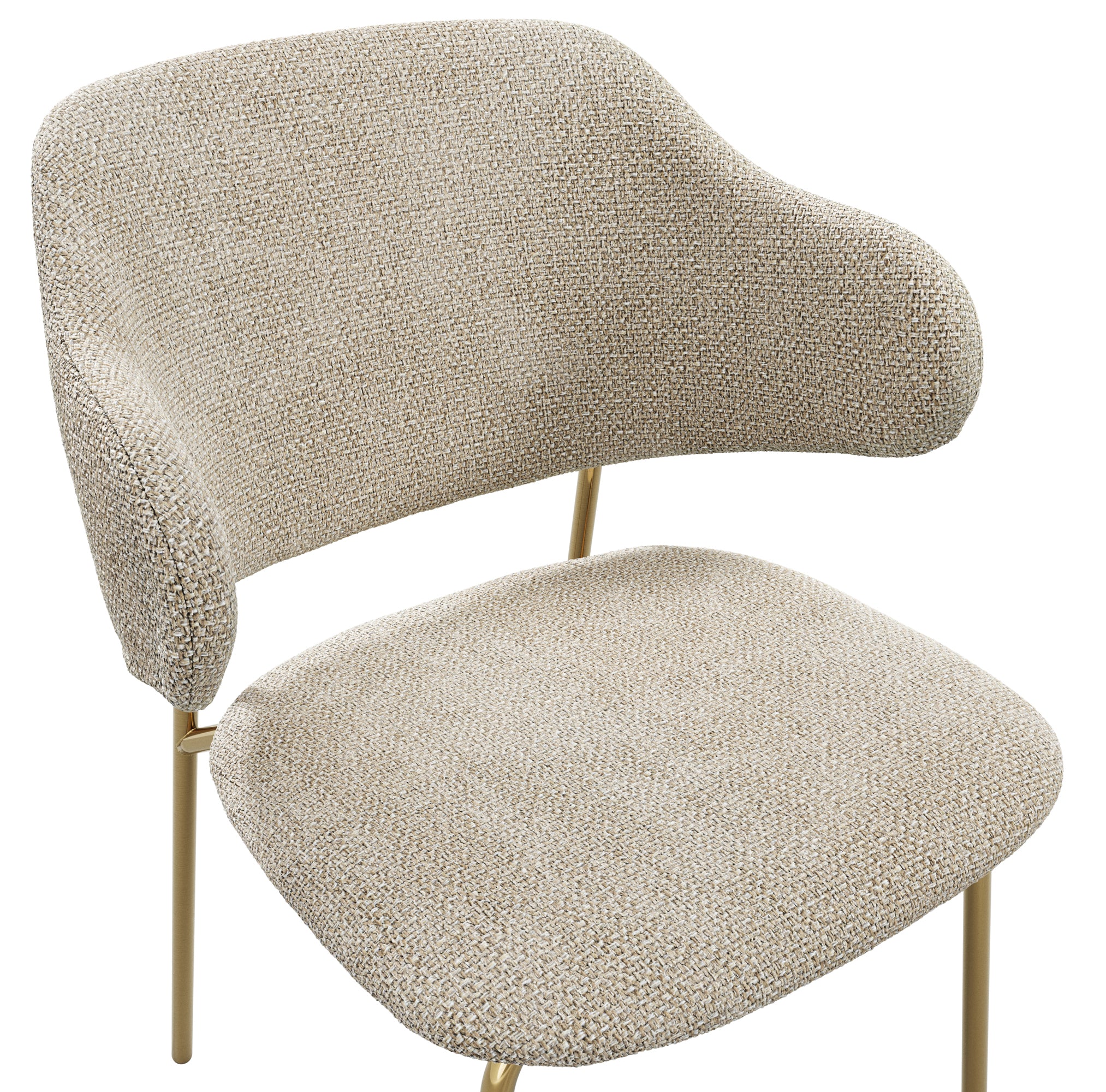 Rosewood Wheat / Gold Dining Chair