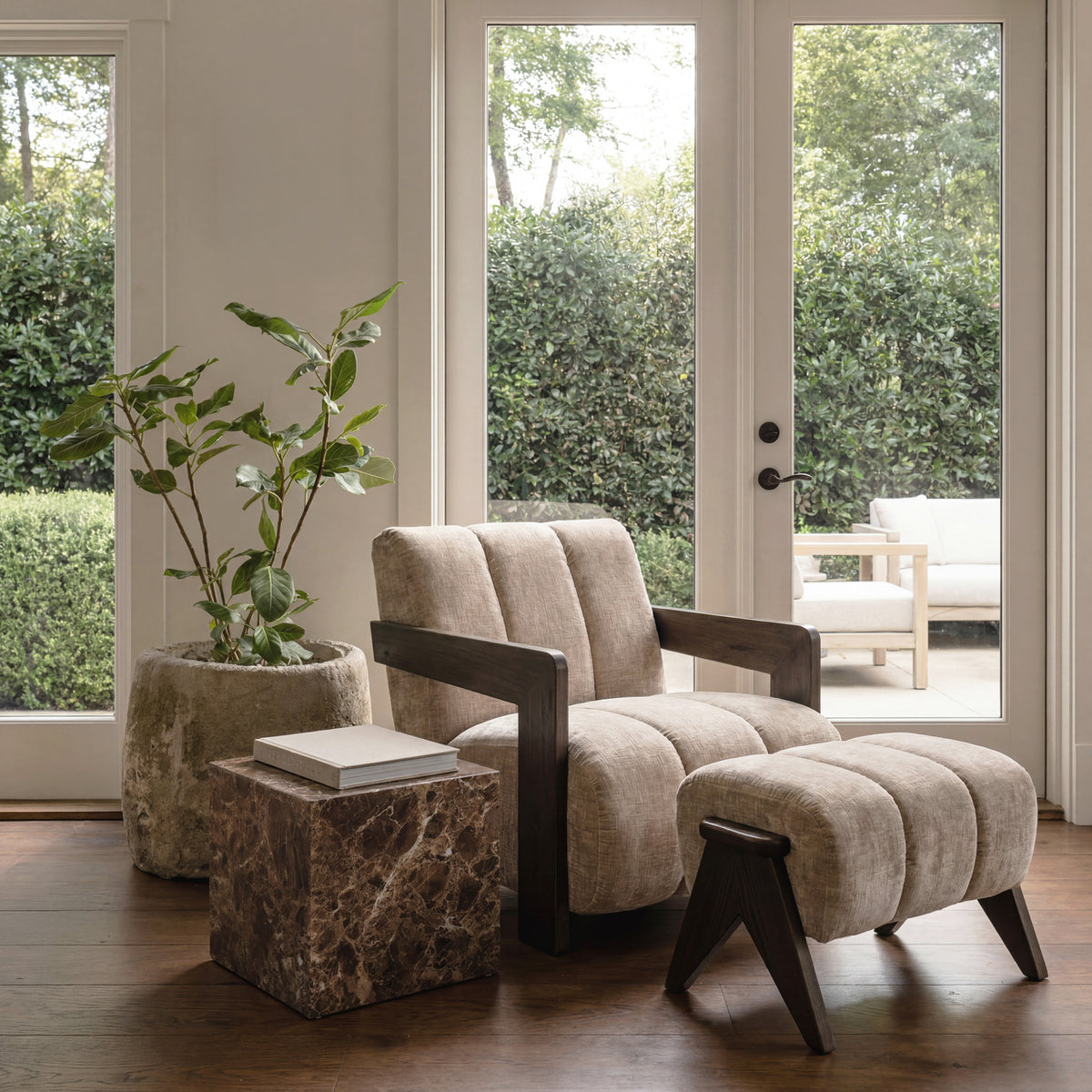 Hudson Porcelain Foot Stool