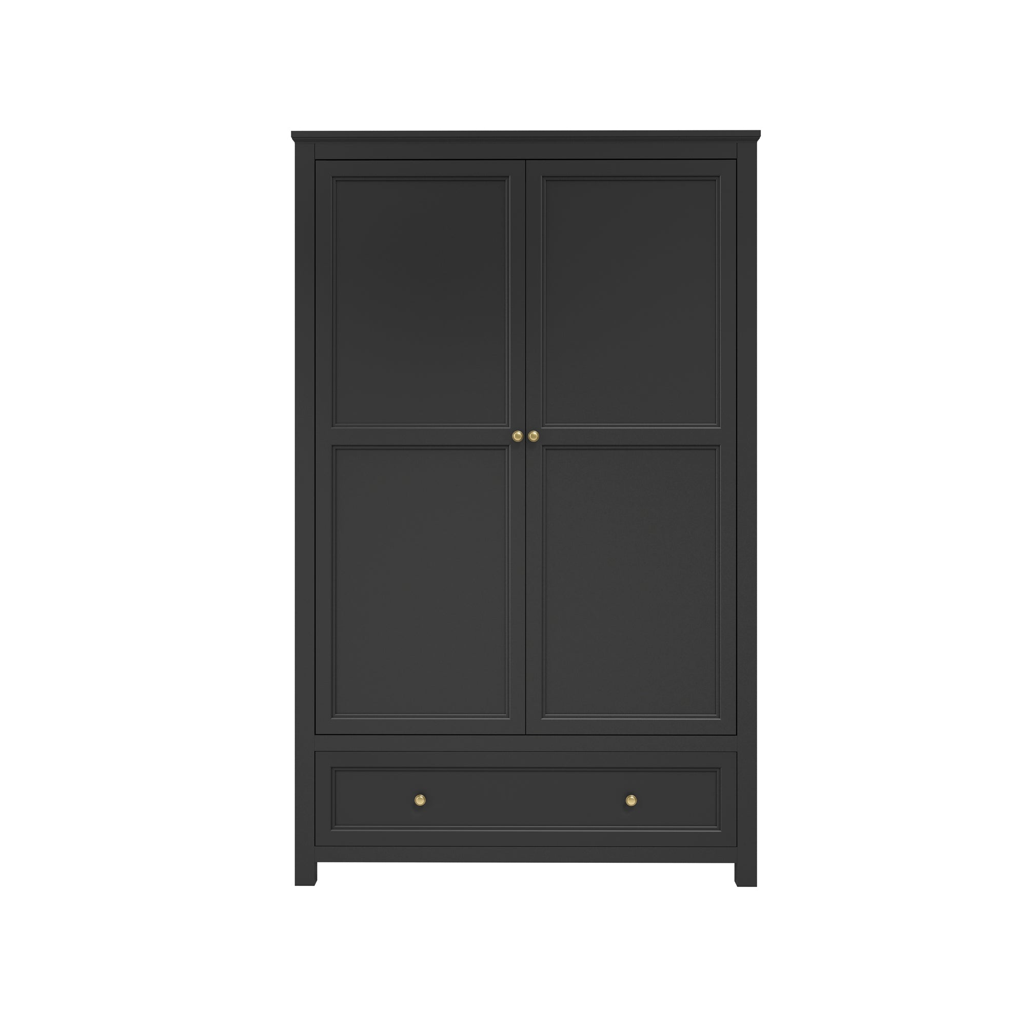 Corinthia Black 2 Door Wardrobe