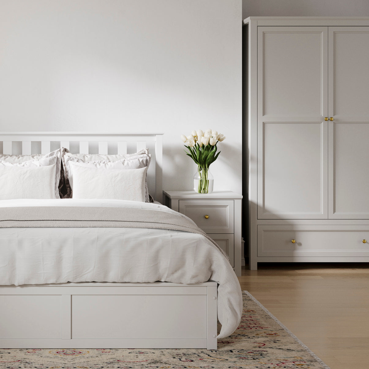 Corinthia White 2 Door Wardrobe