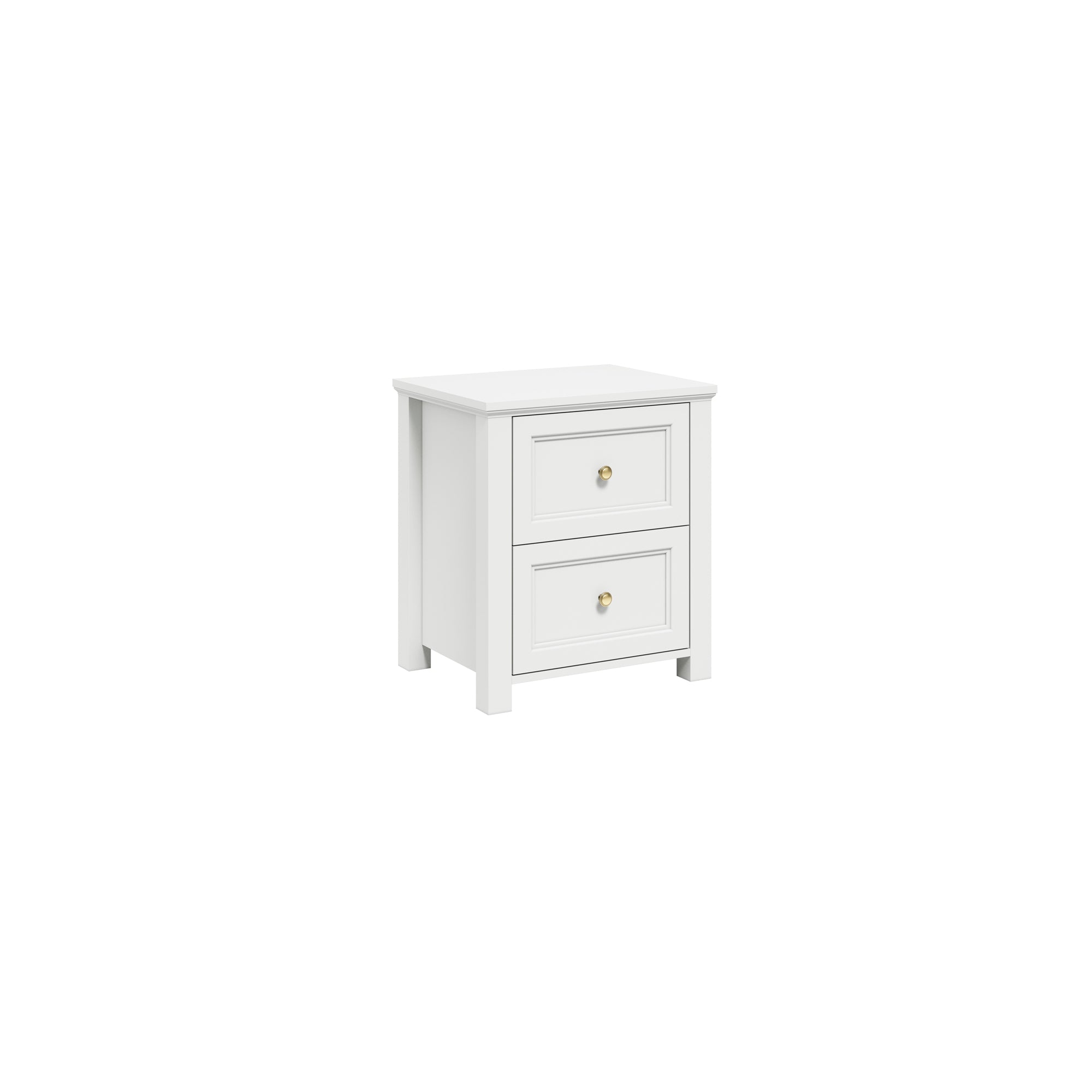 Corinthia White Bedside Cabinet