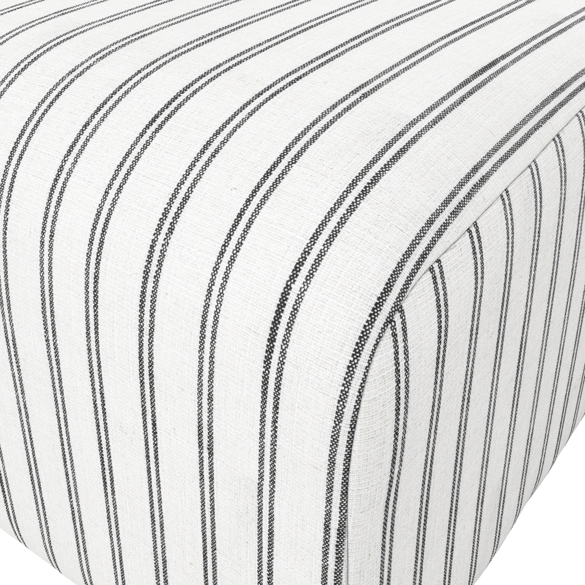 Winona Chalk Stripe Pouffe