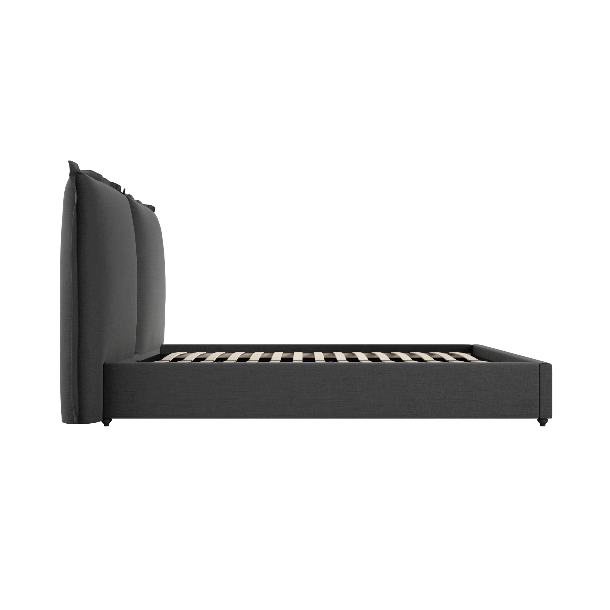 Milos Deep Grey Double Bed