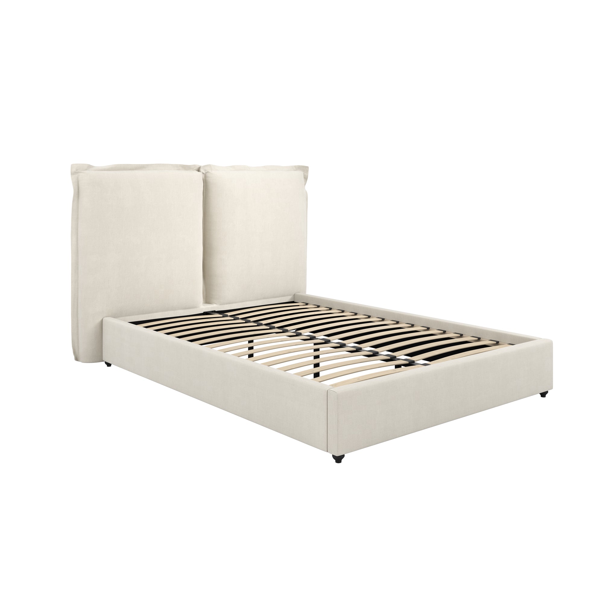 Milos Ivory King Size Bed