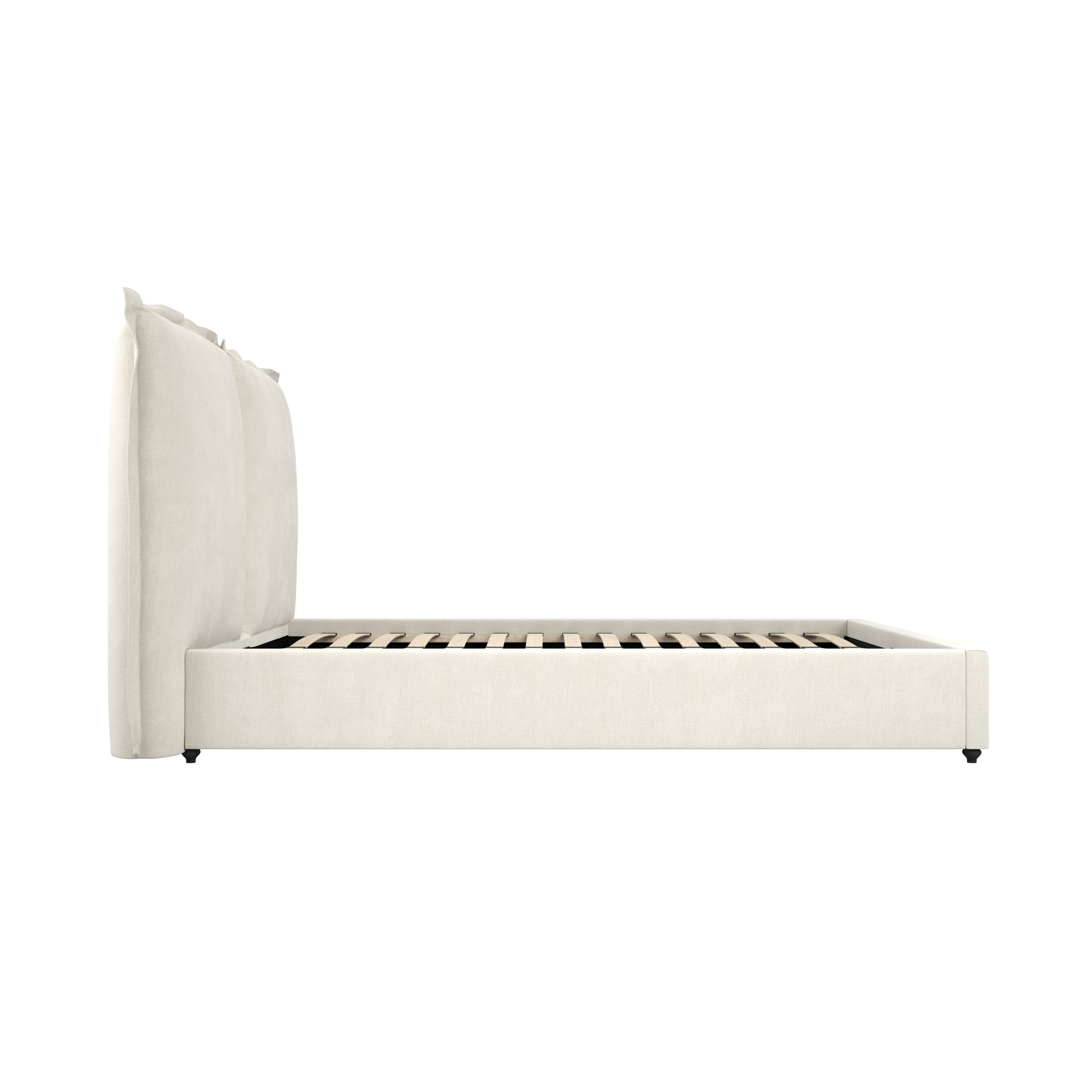 Milos Ivory King Size Bed