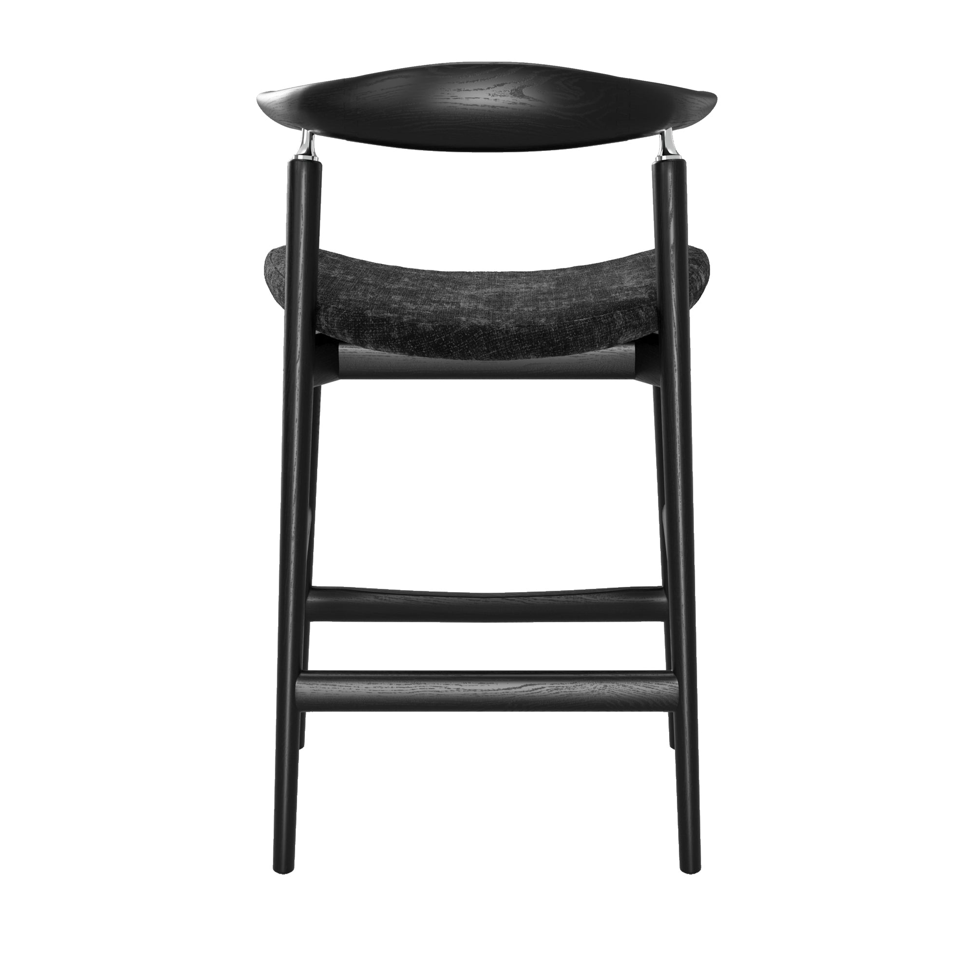 Modern black counter stool