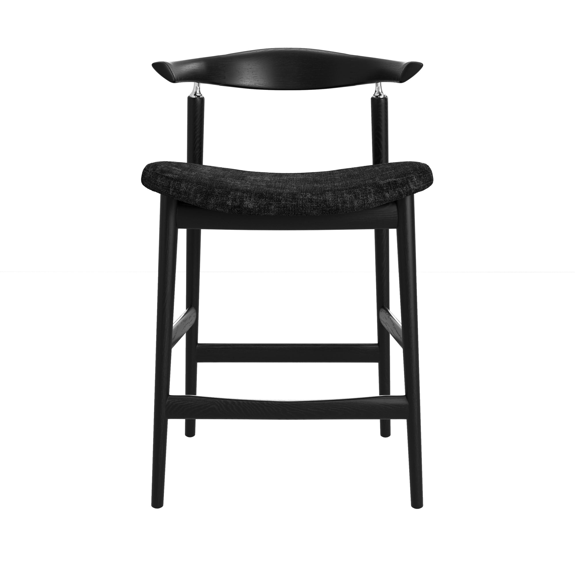 Modern black counter stool