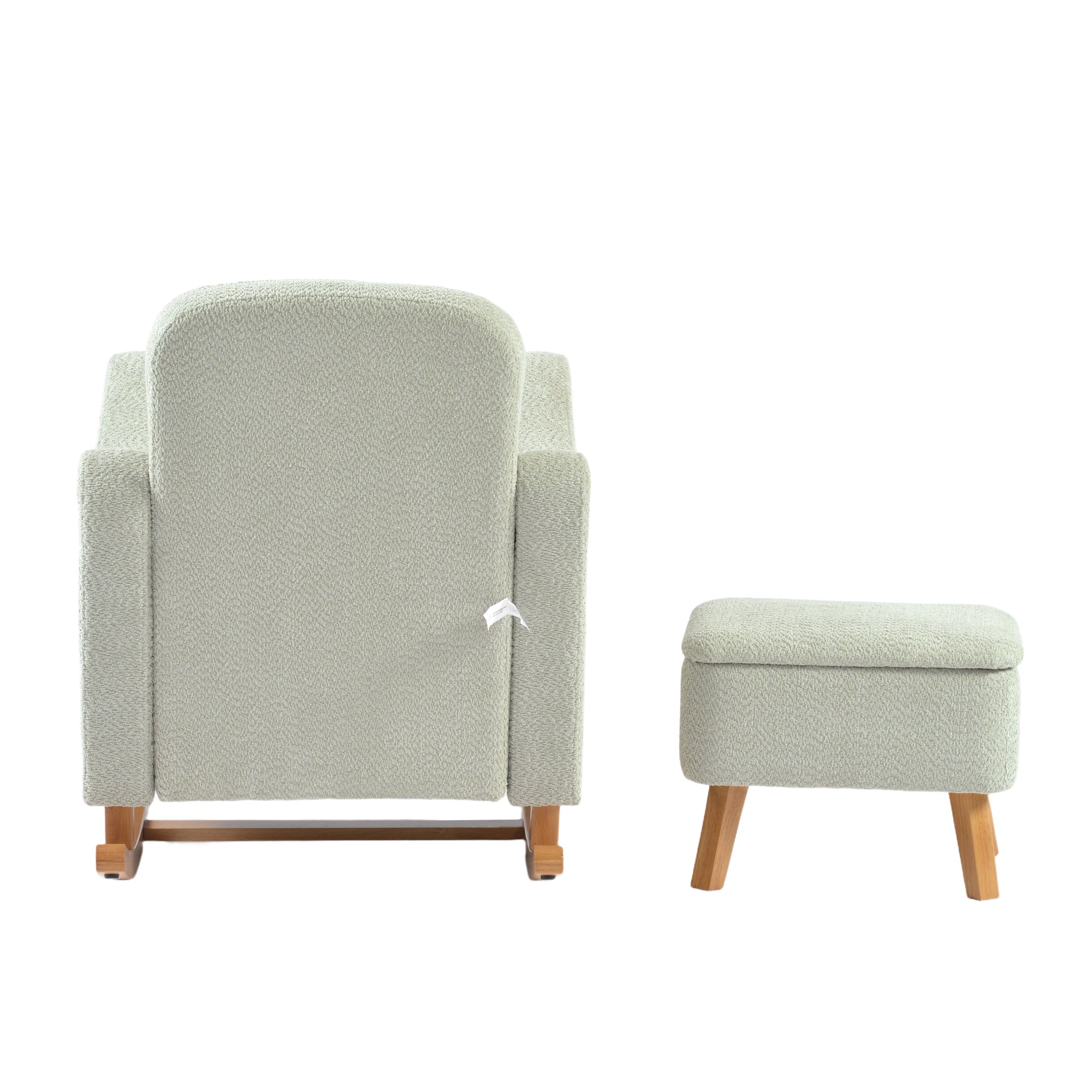 Soother Nursing Chair & Stool Sage Boucle