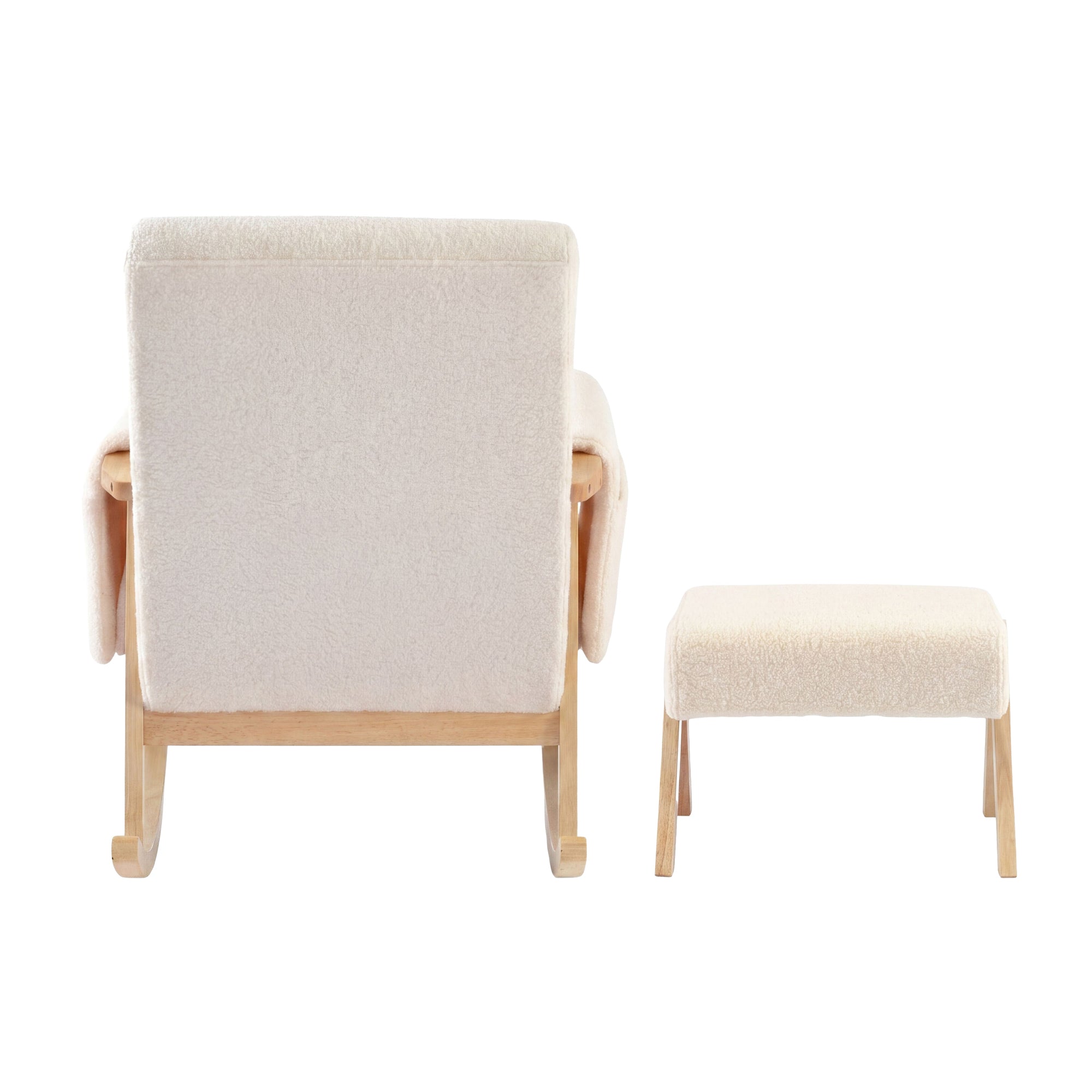Storyteller Nursing Chair & Stool Off White Ted