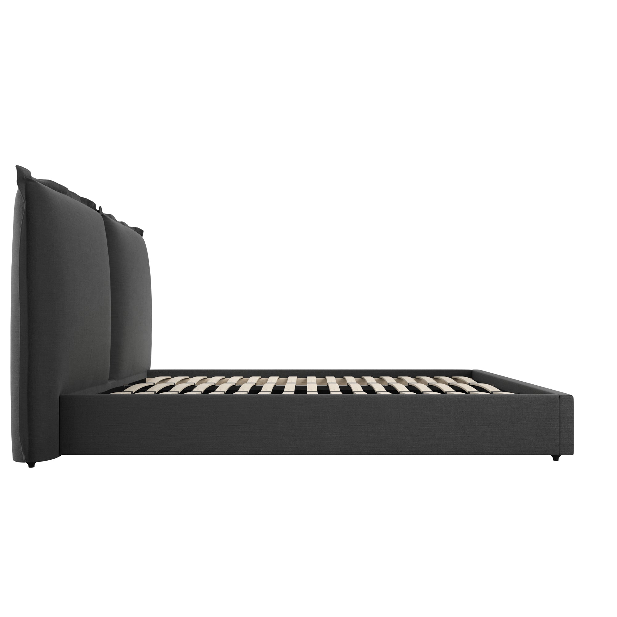 Milos Deep Grey Super King Size Bed