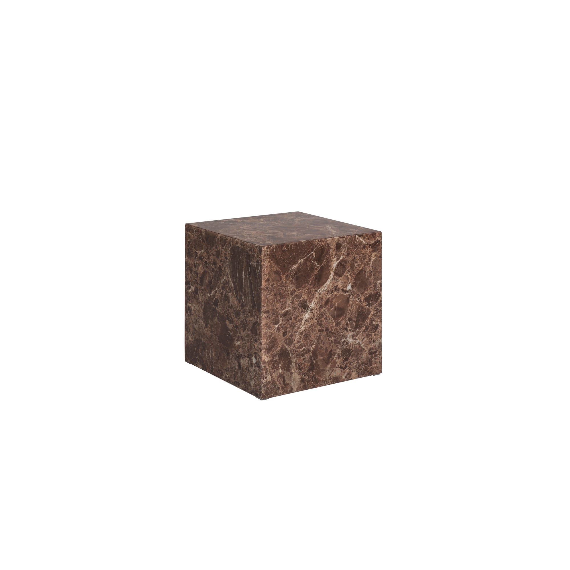 Brown Marble-patterned square coffee table