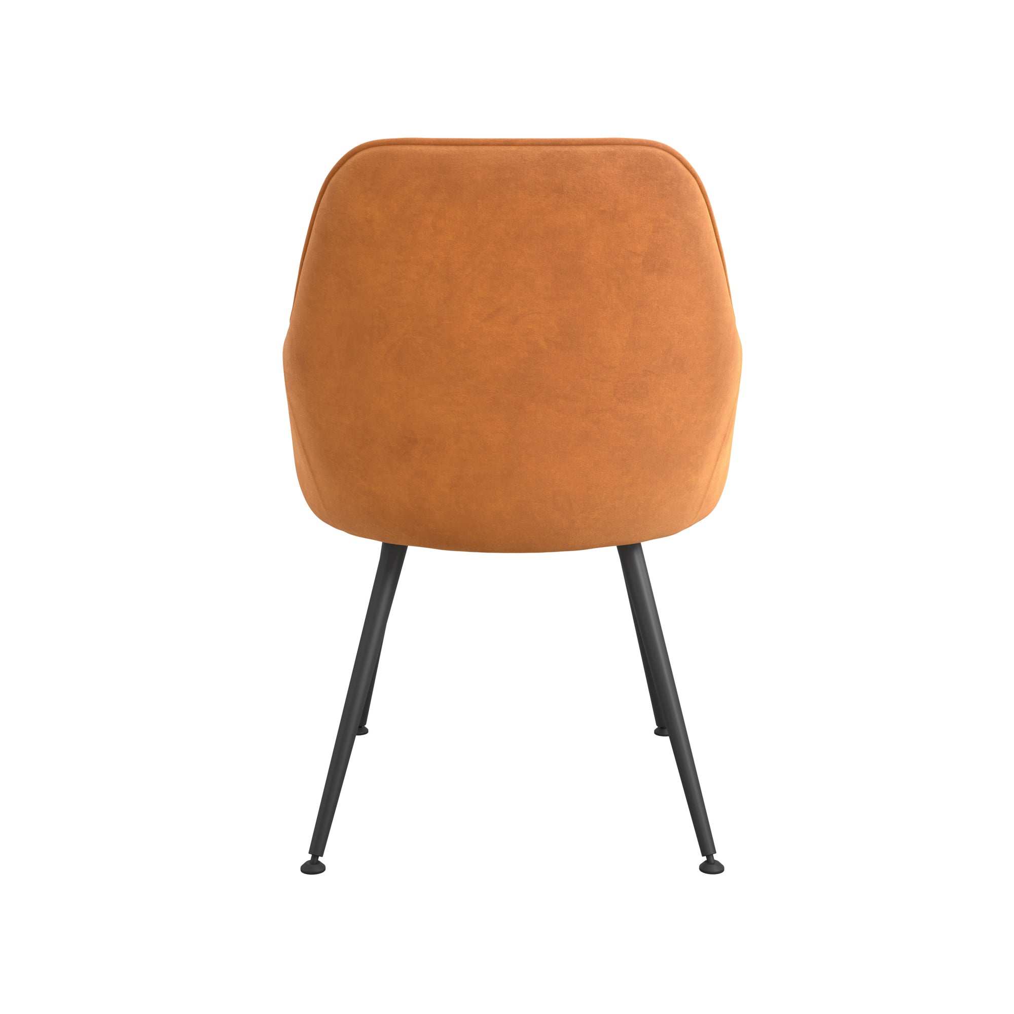 Rust Brown armchair with black legs