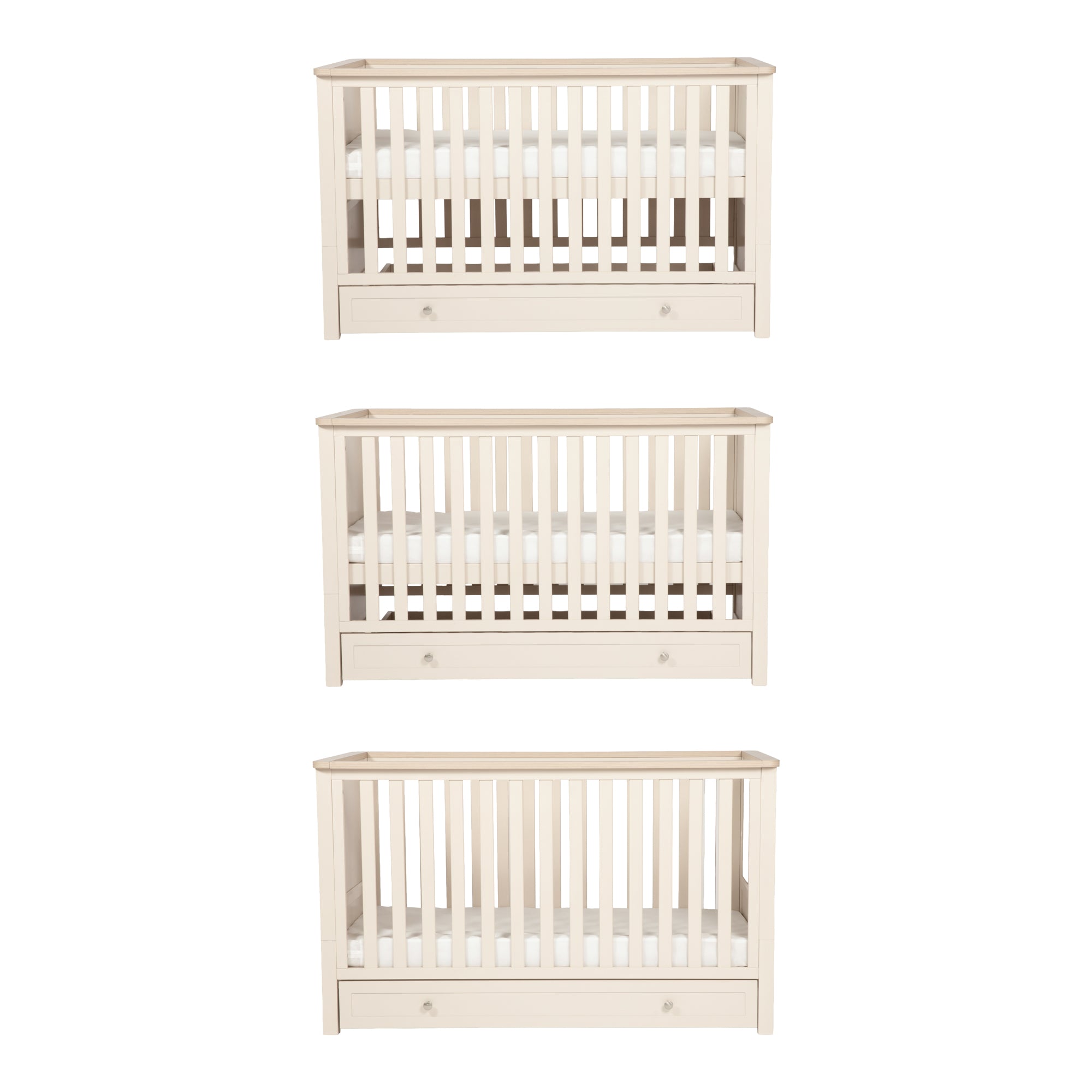 Wanderer Cot Bed Cashmere & Oak