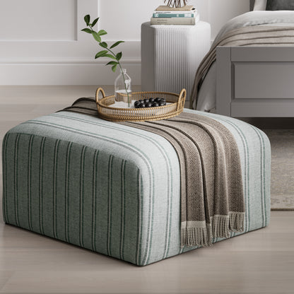 Winona Thick Stripe Pouffe