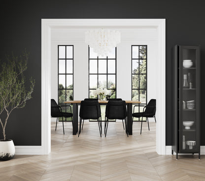 Biarritz Russet / Black Dining Table