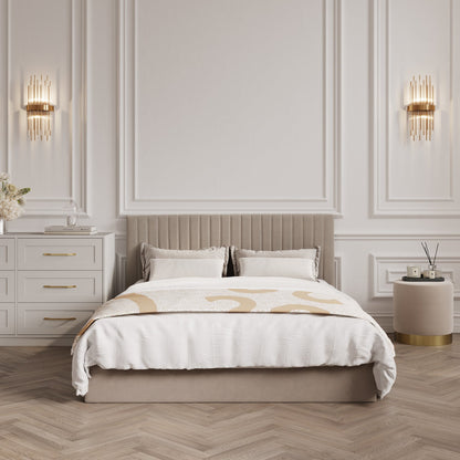 Vienna Beige Ottoman King Size Bed