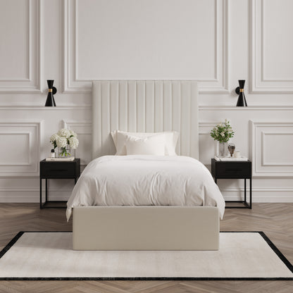 Vienna Milk Tall Ottoman Single Bed