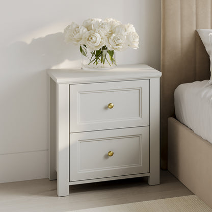 Corinthia White Bedside Cabinet