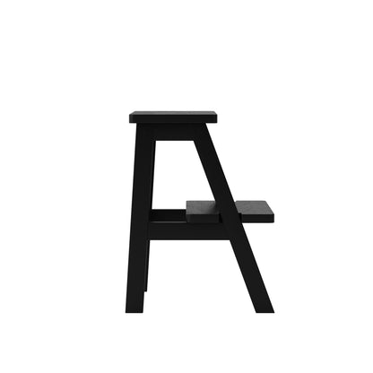 Black wooden stool 