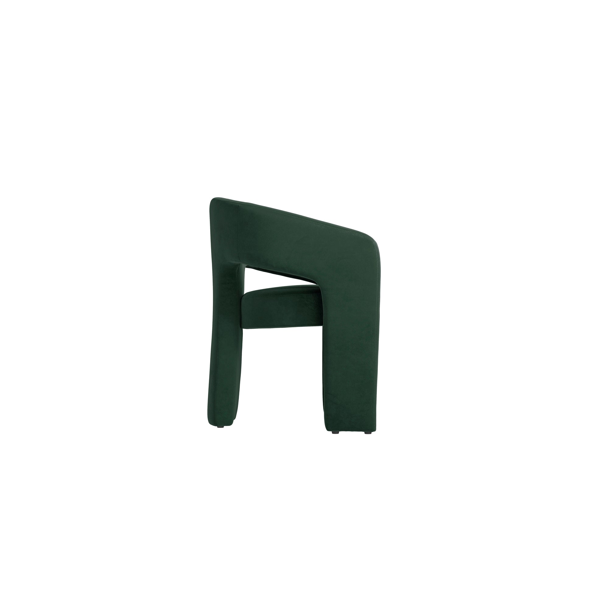 Modern Green velvet armchair
