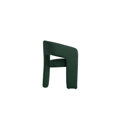 Modern Green velvet armchair