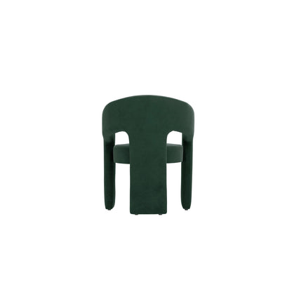 Modern Green velvet armchair