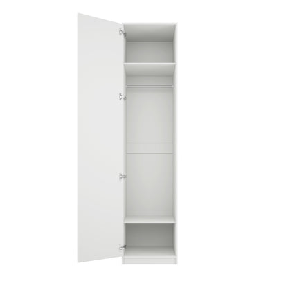 Aspen White 1 Door Wardrobe