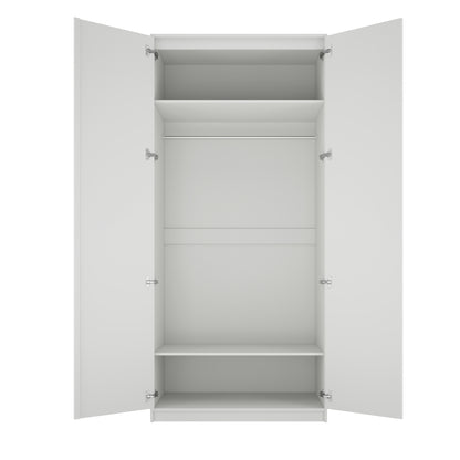 Aspen White 2 Door Wardrobe